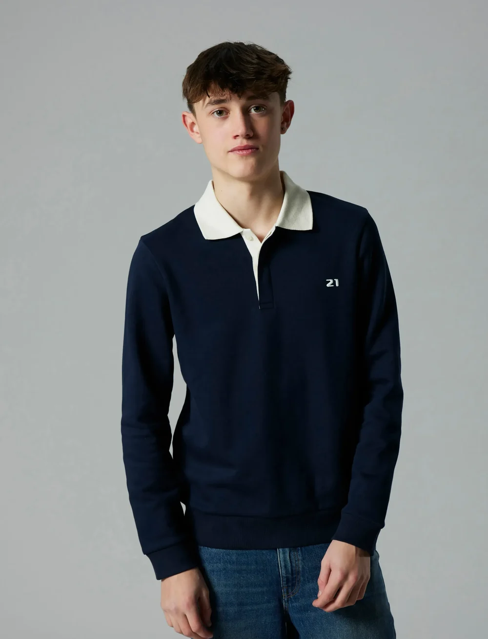 LMTD - NLMROS LS POLO SWEAT - langärmelig poloshirt - dark sapphire - 0
