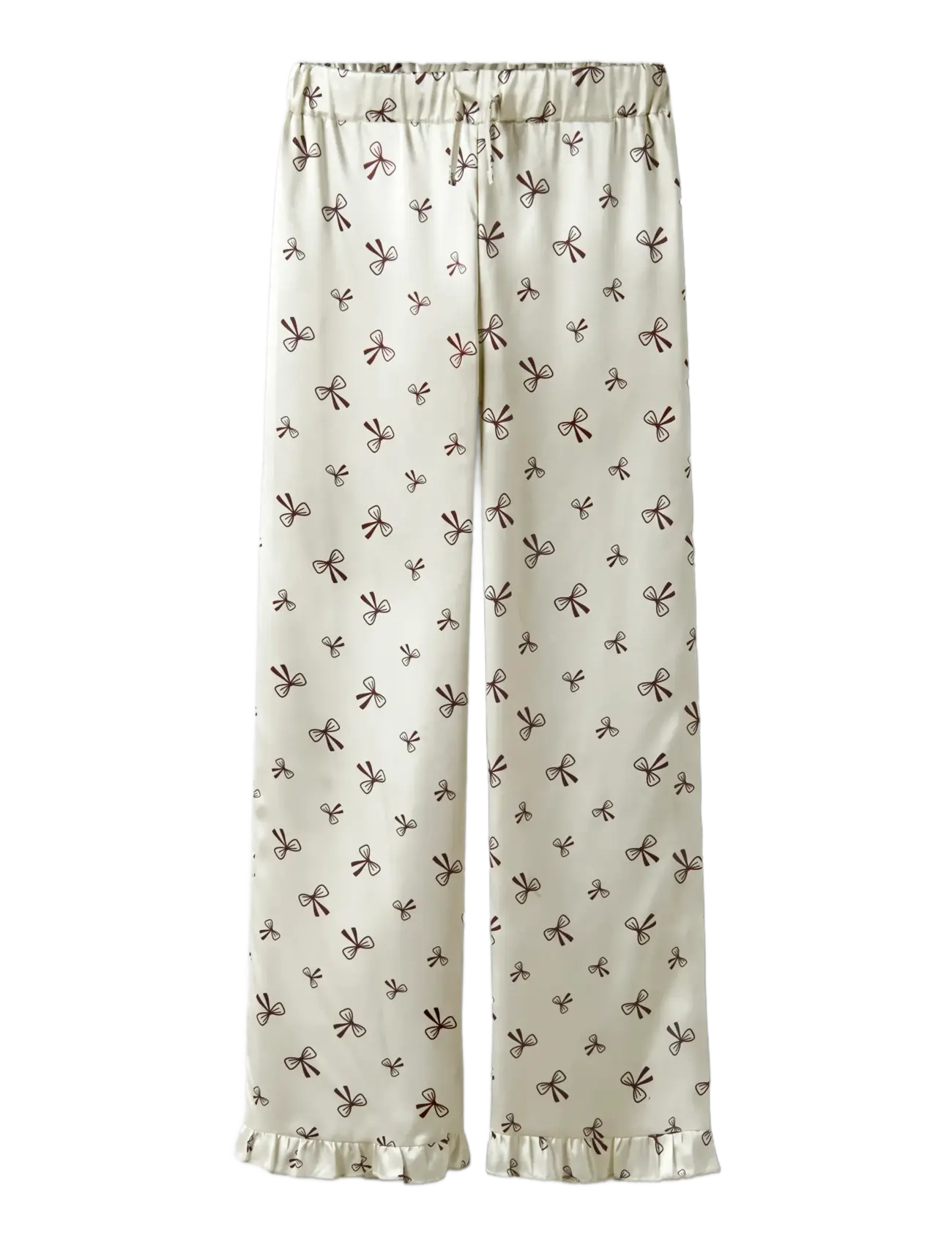 LMTD - NLFBOW SATIN PYJAMAS - pyjamassæt - antique white - 3