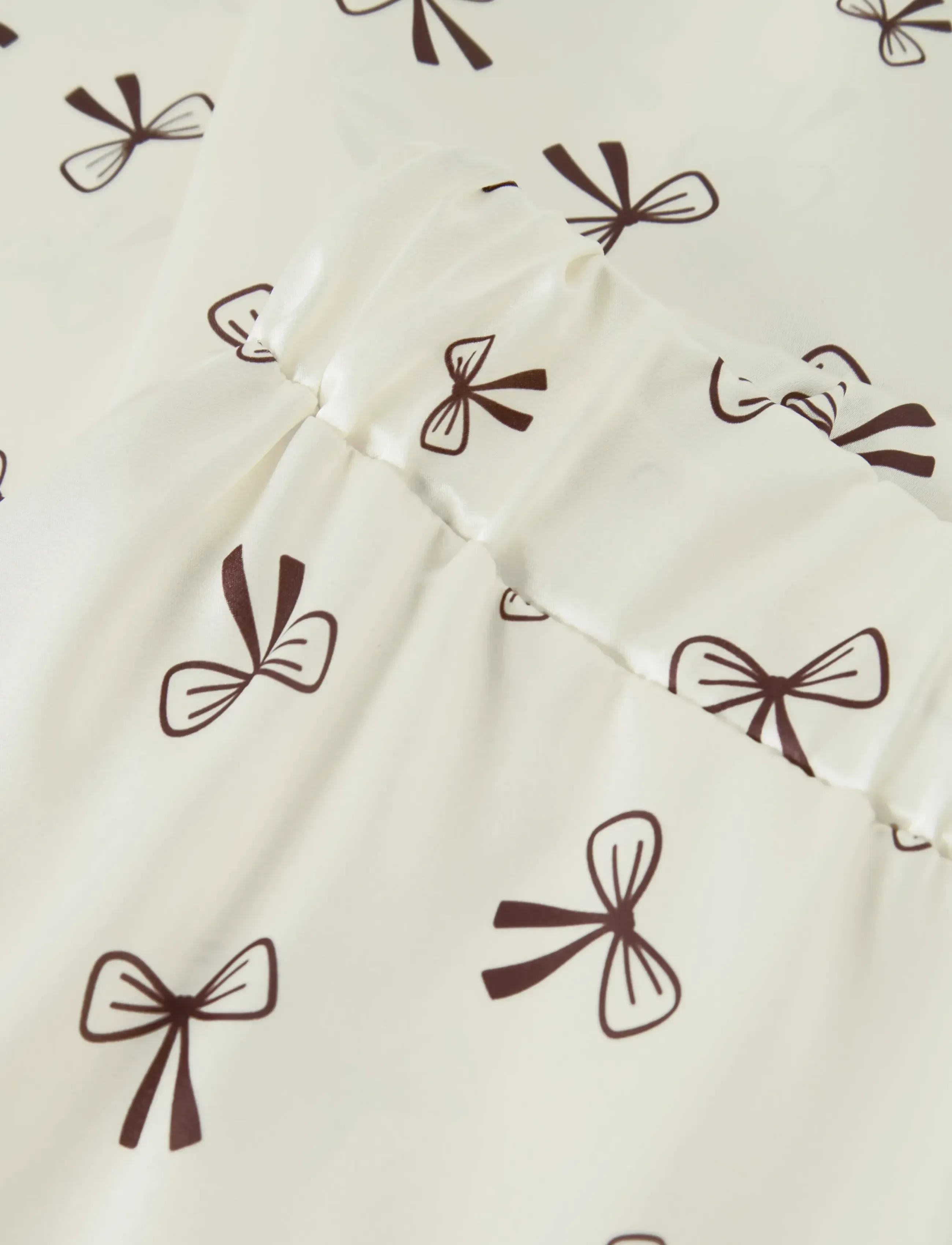 LMTD - NLFBOW SATIN PYJAMAS - pyjamassæt - antique white - 4