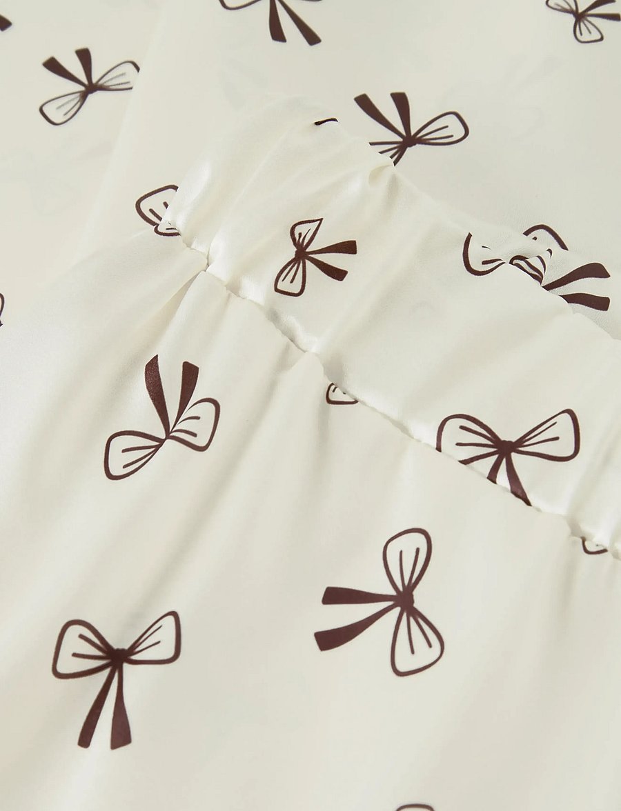 LMTD - NLFBOW SATIN PYJAMAS - pyjamassæt - antique white - 4