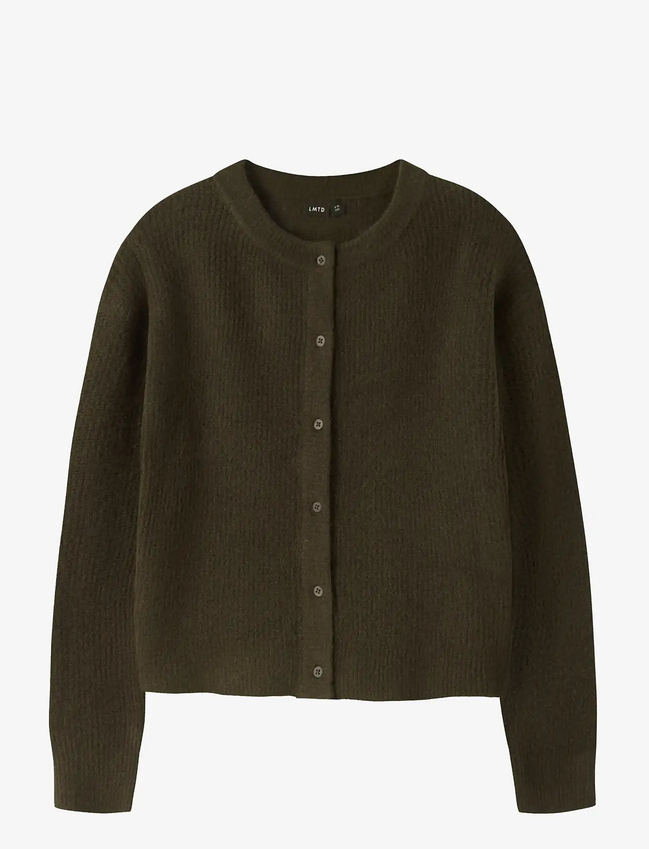 LMTD - NLFKLEAVE LS SHORT KNIT CARDIGAN - cardigans - kalamata - 0