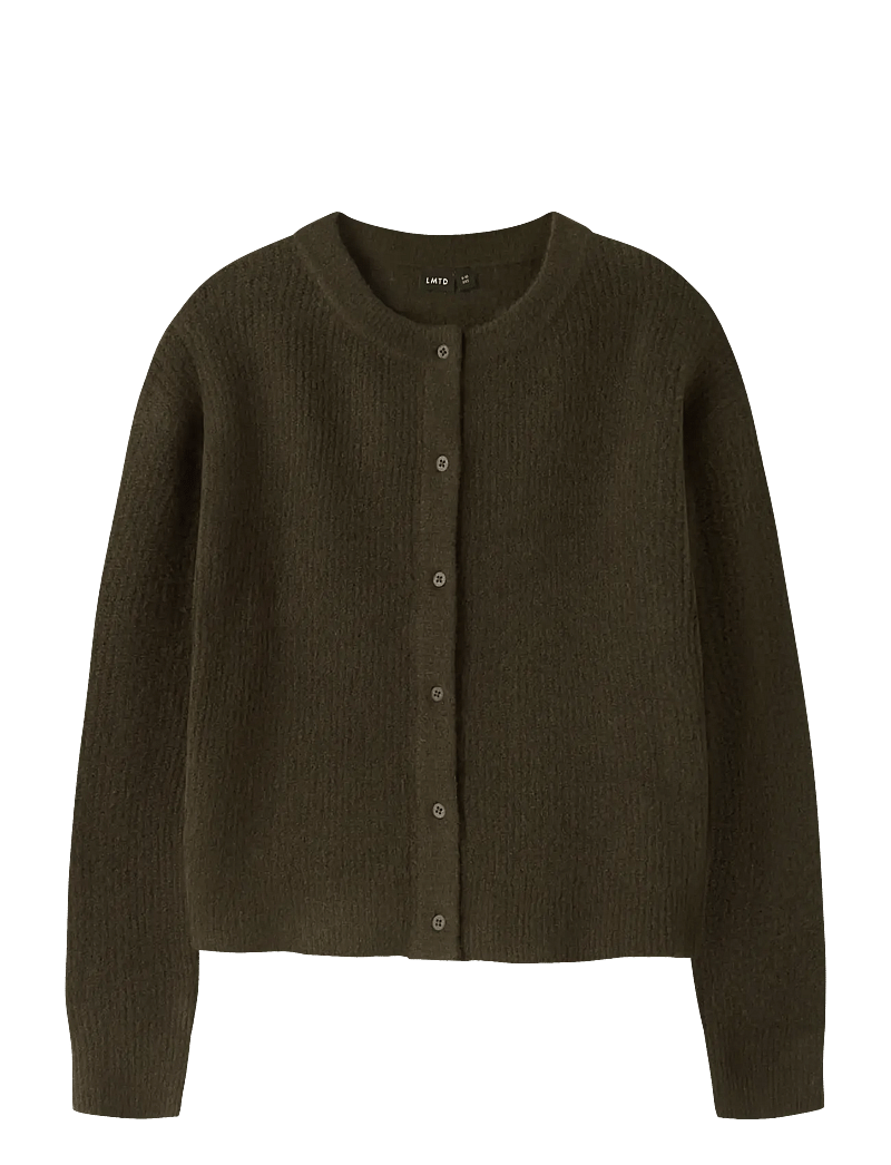 LMTD - NLFKLEAVE LS SHORT KNIT CARDIGAN - cardigans - kalamata - 0
