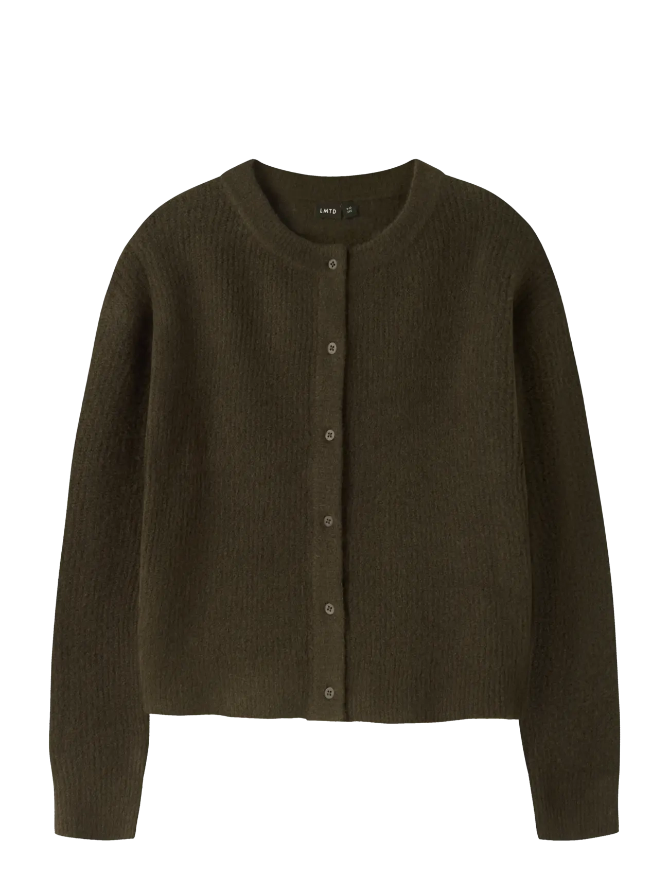 LMTD NLFKLEAVE LS SHORT KNIT CARDIGAN - Strik - KALAMATA / khaki/green