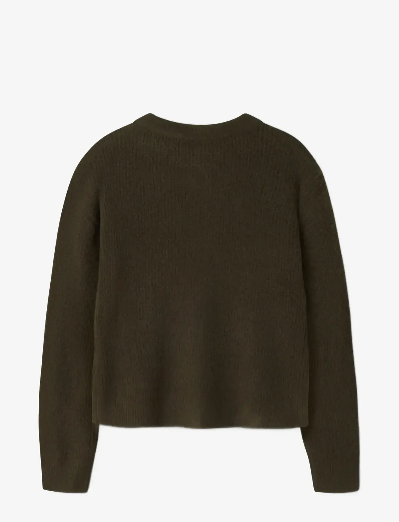 LMTD - NLFKLEAVE LS SHORT KNIT CARDIGAN - cardigans - kalamata - 1