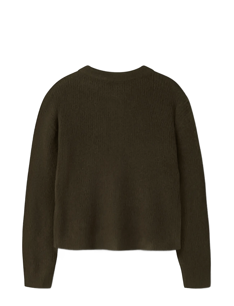 LMTD - NLFKLEAVE LS SHORT KNIT CARDIGAN - cardigans - kalamata - 1