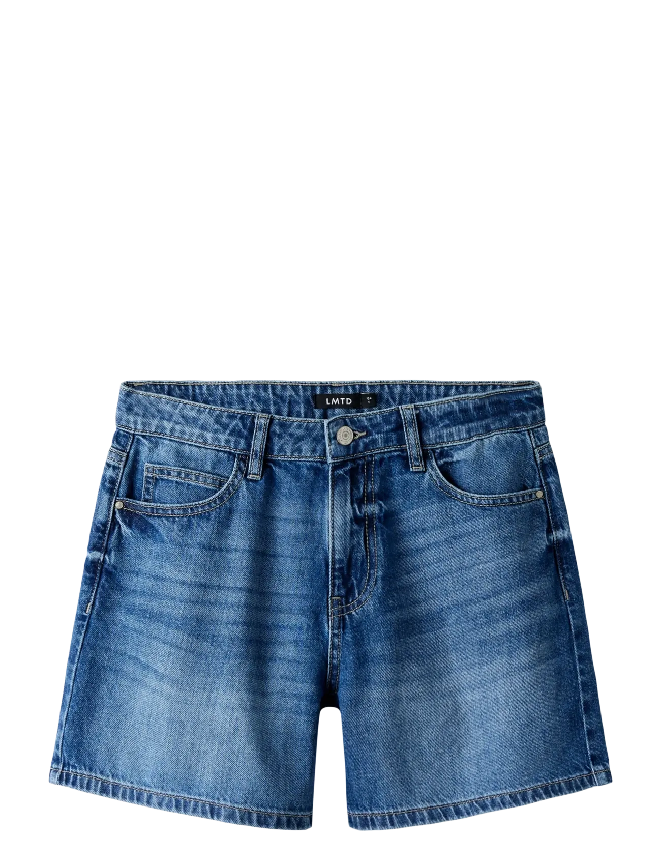 LMTD Nlfbett Dnm Nw Mom Lc Shorts Blau - 134 - Kinder