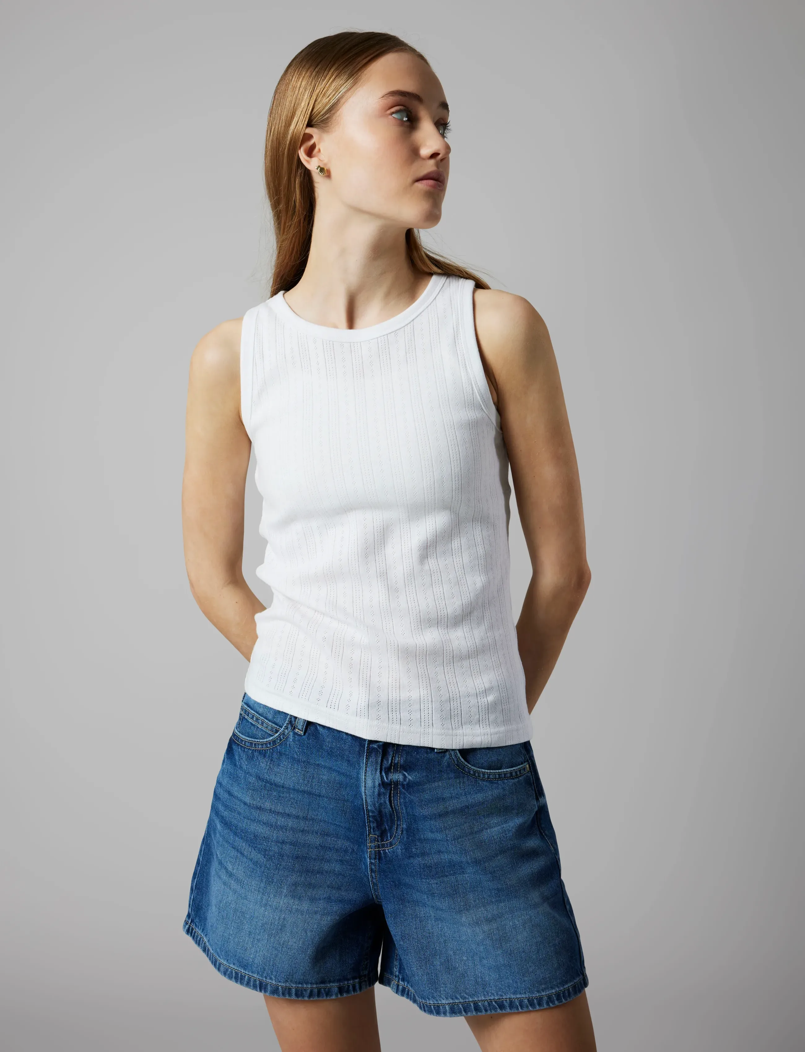 LMTD - NLFBETT DNM NW MOM LC SHORTS - jeansshorts - medium blue denim - 3