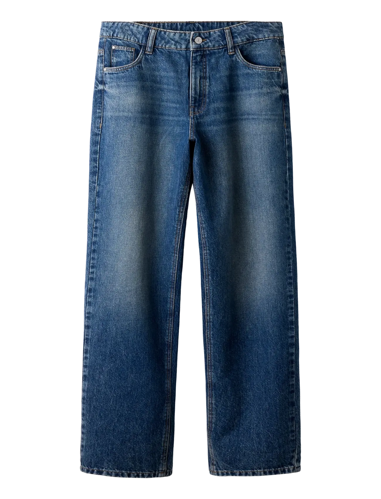 LMTD NLMBIRT DNM LOOSE PANT - Teens 140-176 - DARK BLUE DENIM / blue