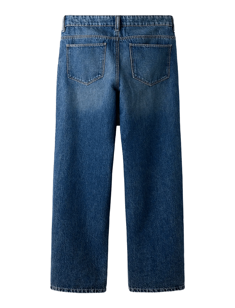 LMTD - NLMBIRT DNM LOOSE PANT - loose jeans - dark blue denim - 1