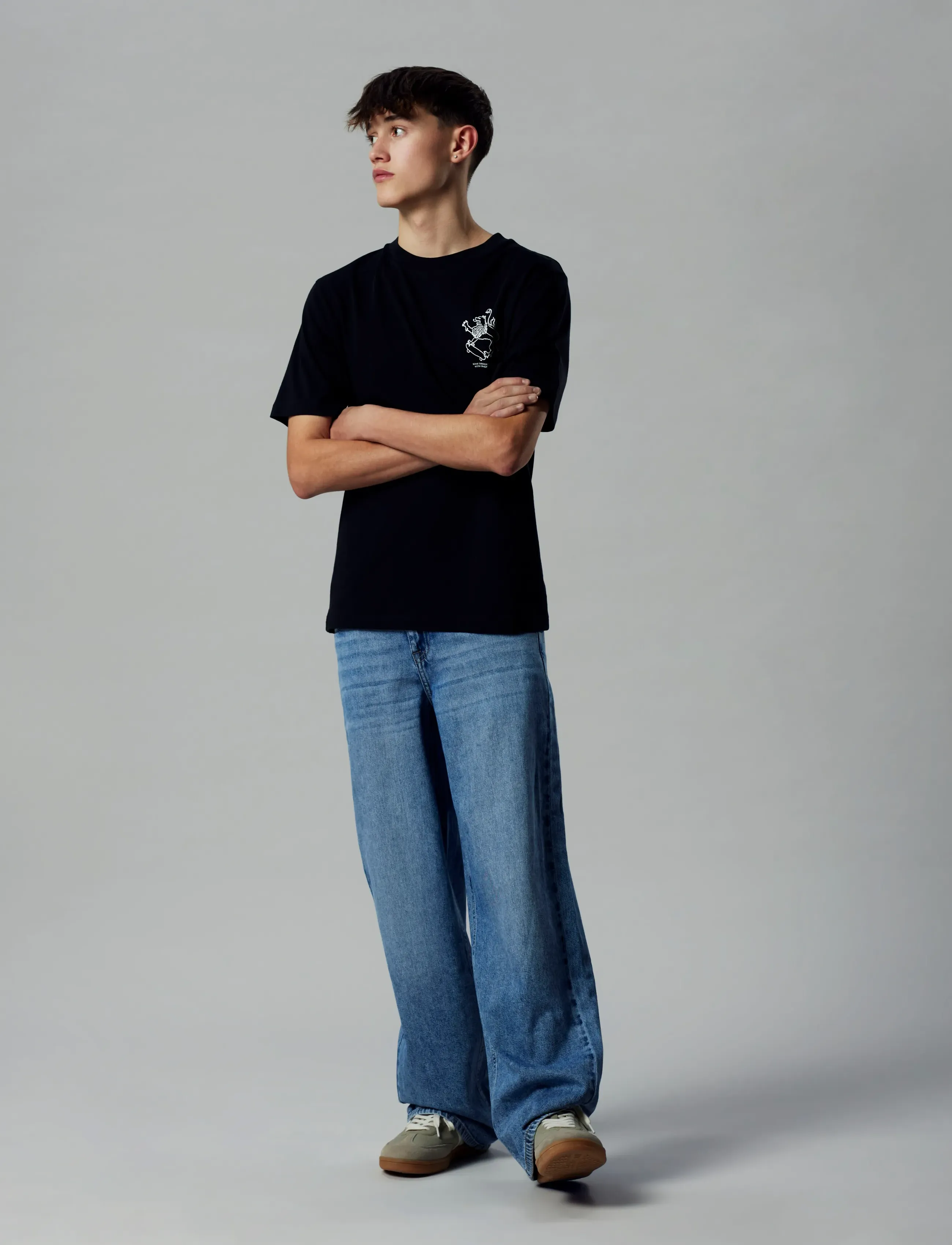 LMTD - NLMBIRT DNM LOOSE PANT - loose jeans - dark blue denim - 3