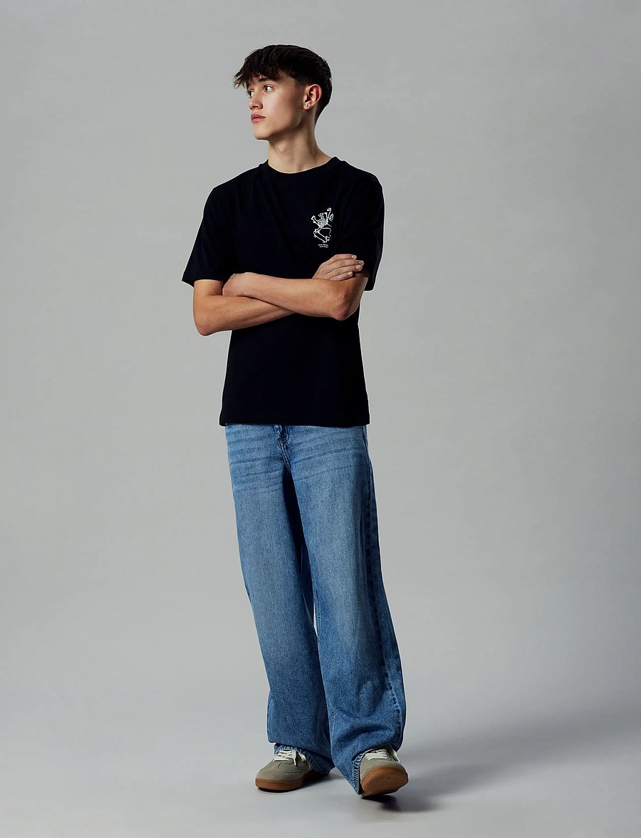 LMTD - NLMBIRT DNM LOOSE PANT - loose jeans - dark blue denim - 3