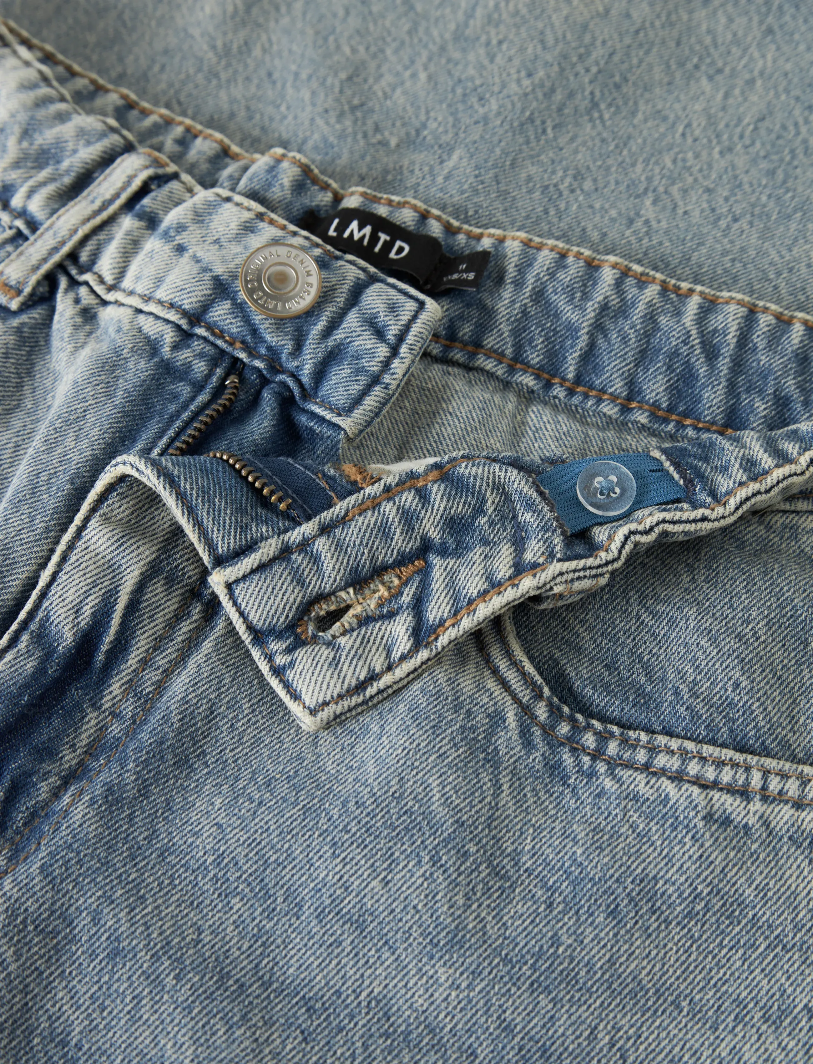 LMTD - NLMBIRT DNM LOOSE PANT - loose jeans - light blue denim - 3