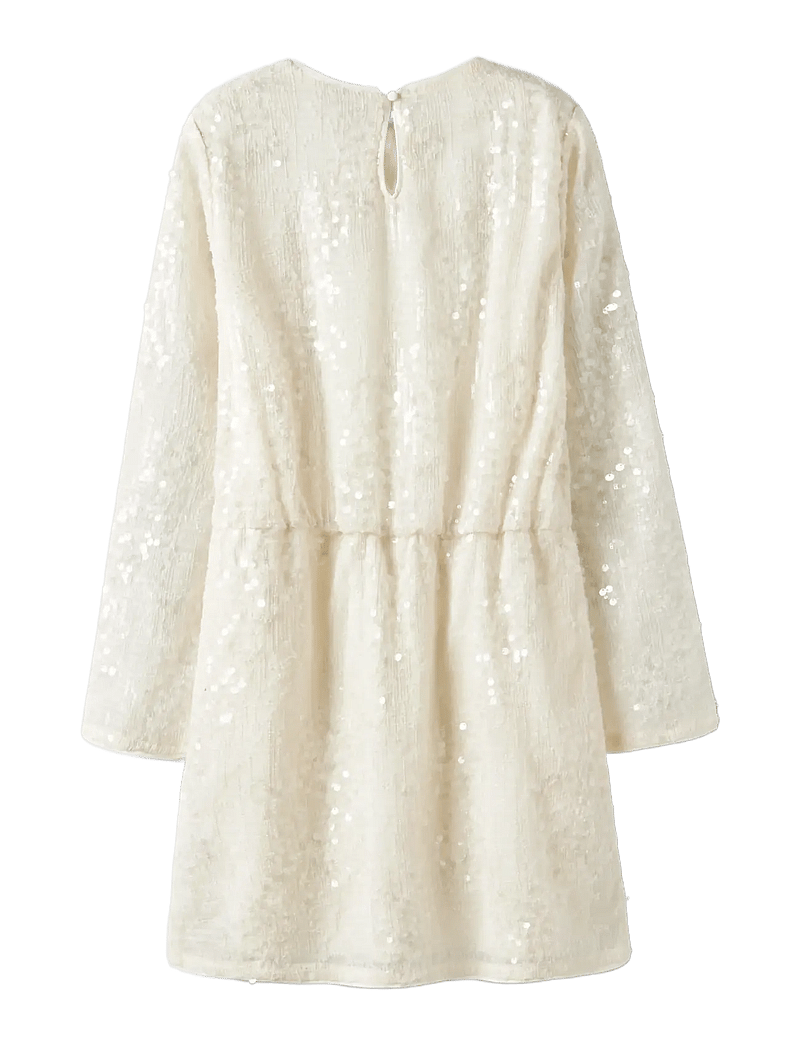 LMTD - NLFRISIANNA LS SHORT DRESS - partykleider - white alyssum - 2