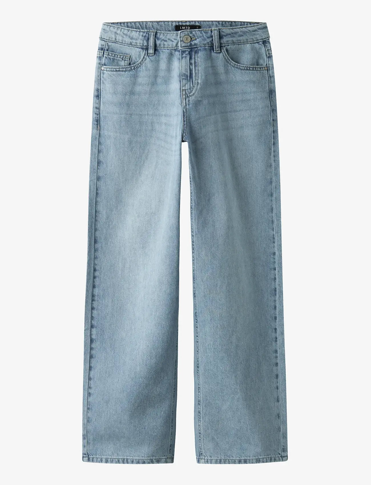 LMTD - NLFBETT DNM LW R STRAIGHT PANT - regular jeans - light blue denim - 1