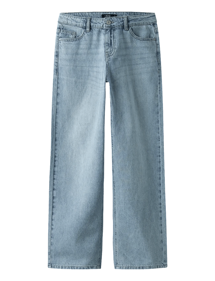 LMTD - NLFBETT DNM LW R STRAIGHT PANT NOOS - regular jeans - light blue denim - 1