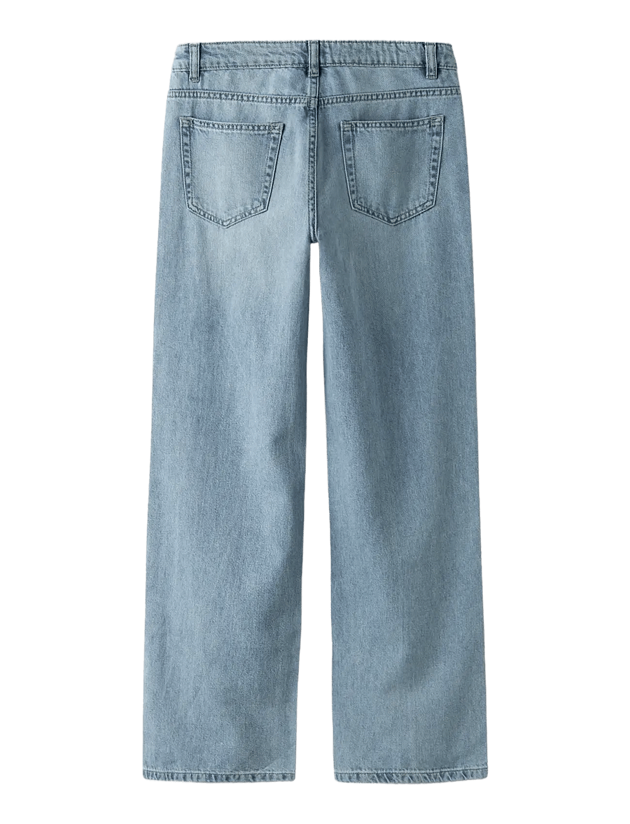 LMTD - NLFBETT DNM LW R STRAIGHT PANT NOOS - regular jeans - light blue denim - 2