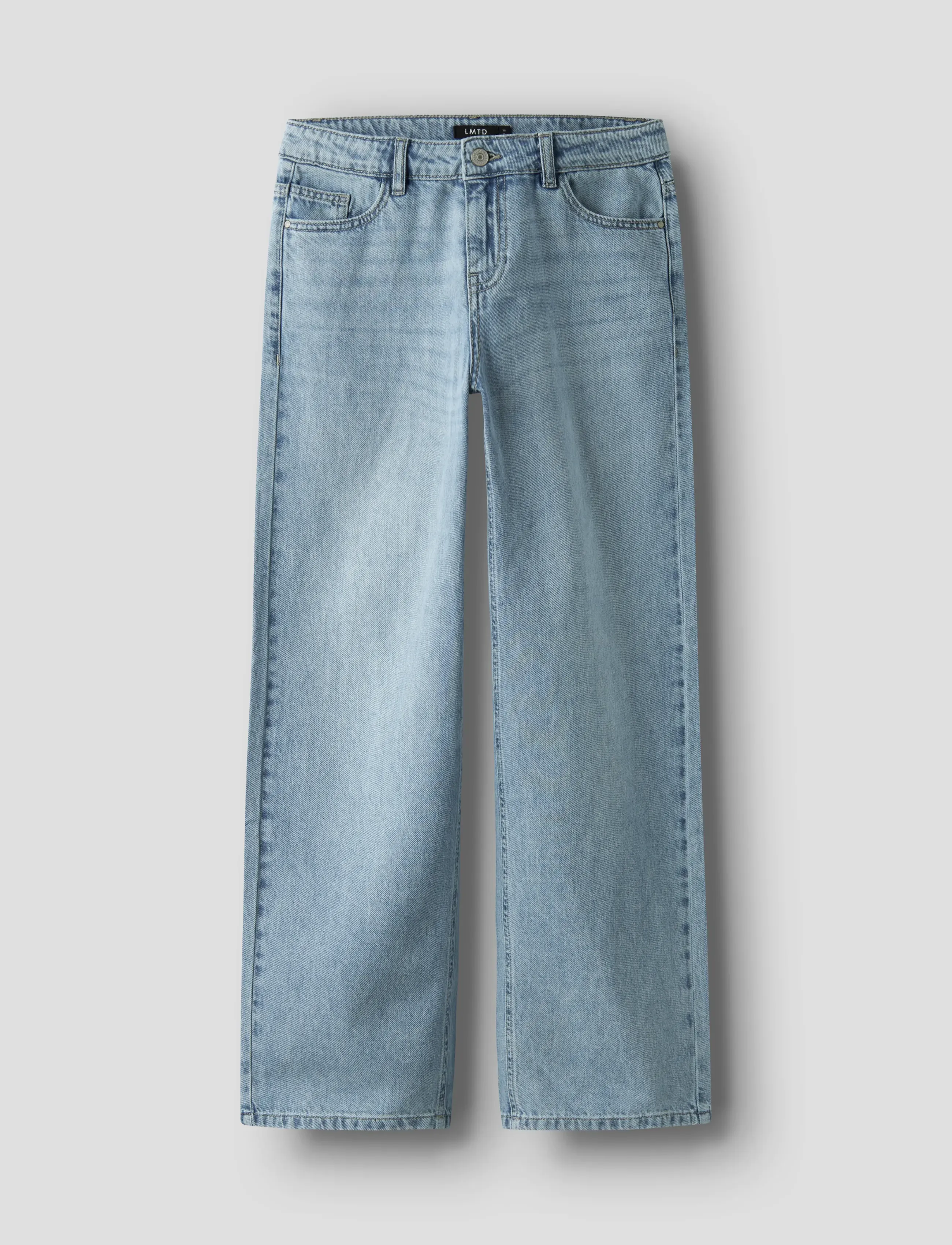 LMTD NLFBETT DNM LW R STRAIGHT PANT - Underdele - LIGHT BLUE DENIM / blue