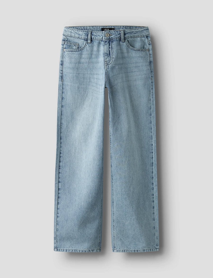 LMTD - NLFBETT DNM LW R STRAIGHT PANT NOOS - regular jeans - light blue denim - 0