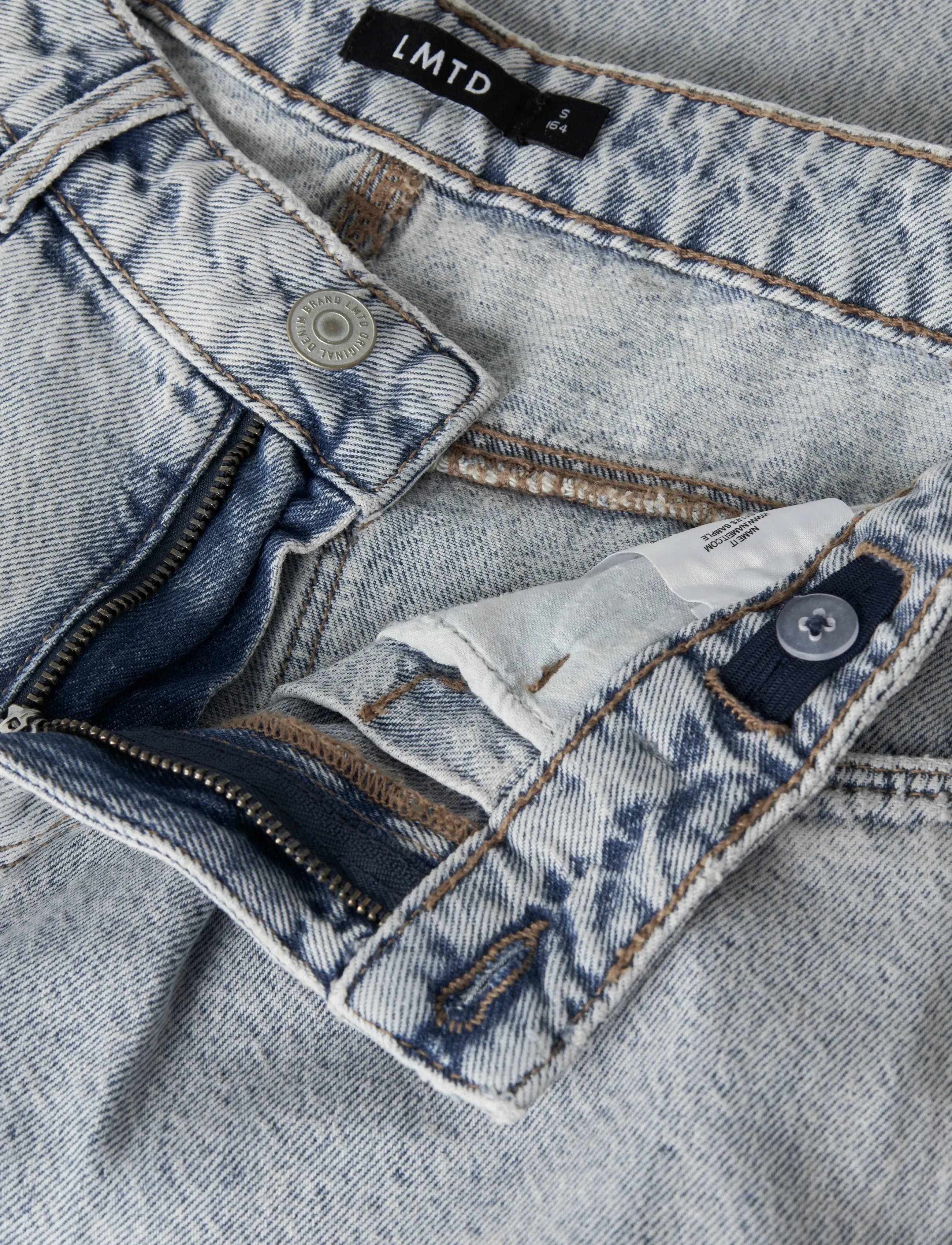 LMTD - NLFBIRM NW BALLOON PANT NOOS - loose jeans - light blue denim - 3