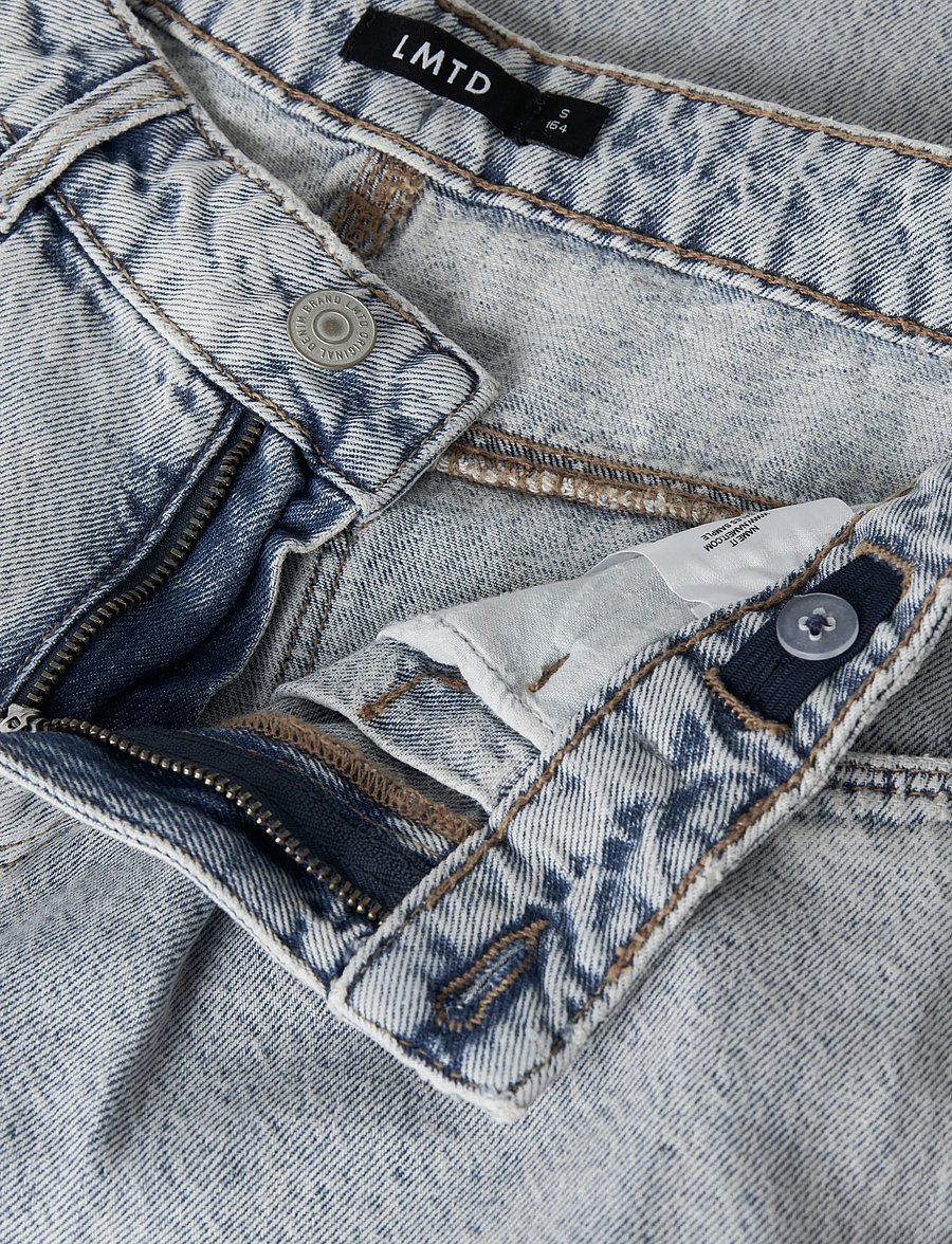 LMTD - NLFBIRM NW BALLOON PANT NOOS - loose jeans - light blue denim - 3