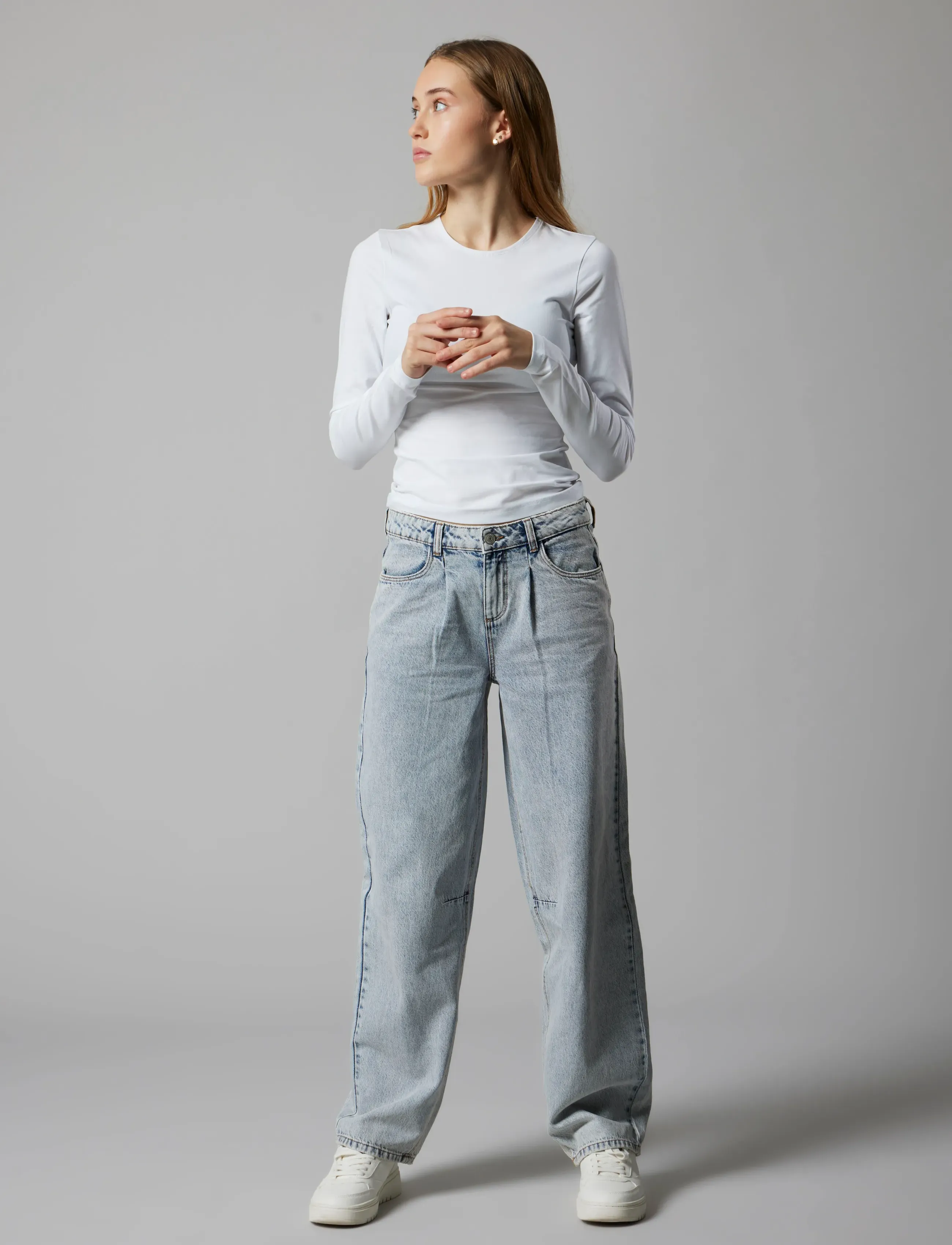 LMTD - NLFBIRM NW BALLOON PANT NOOS - loose jeans - light blue denim - 5