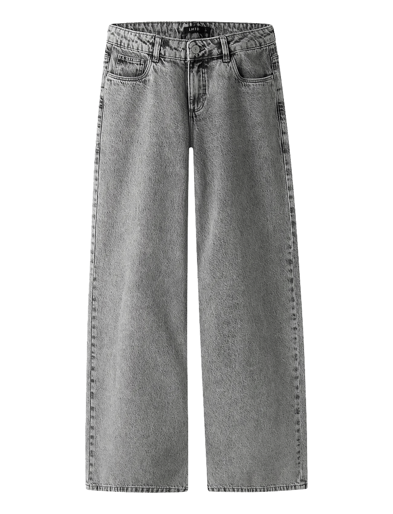 LMTD - NLFBIRM LW WIDE PANT NOOS - laia säärega teksad - light grey denim - 1