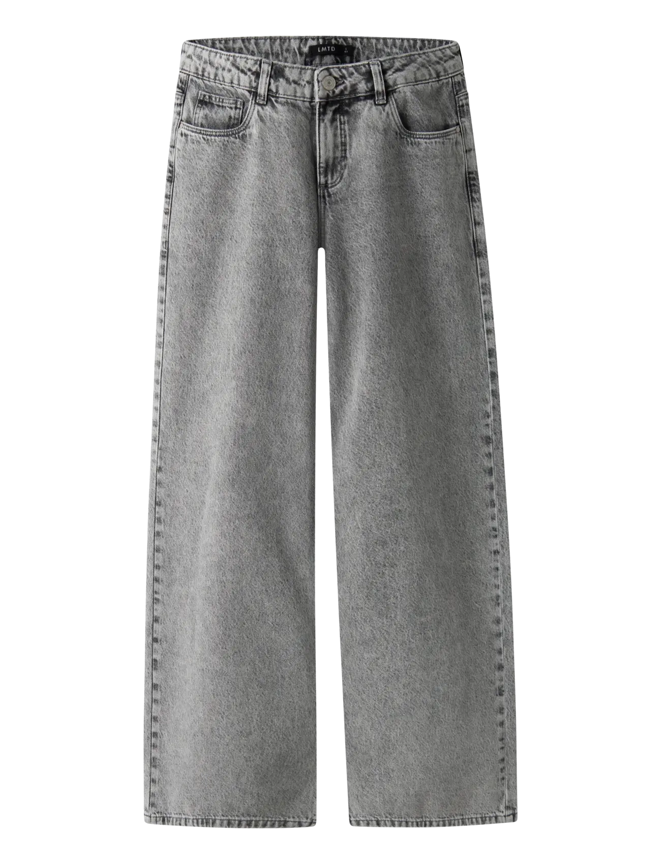 LMTD - NLFBIRM LW WIDE PANT NOOS - pantalons larges - light grey denim - 1
