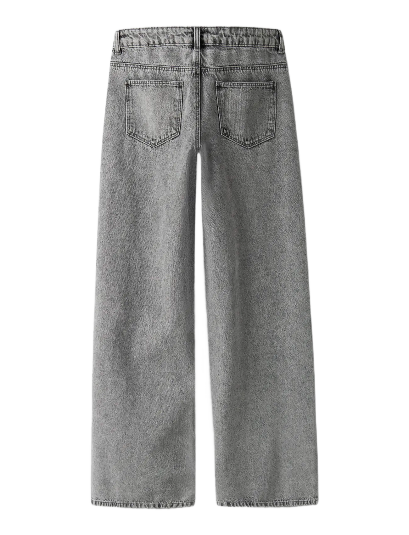 LMTD - NLFBIRM LW WIDE PANT NOOS - pantalons larges - light grey denim - 2