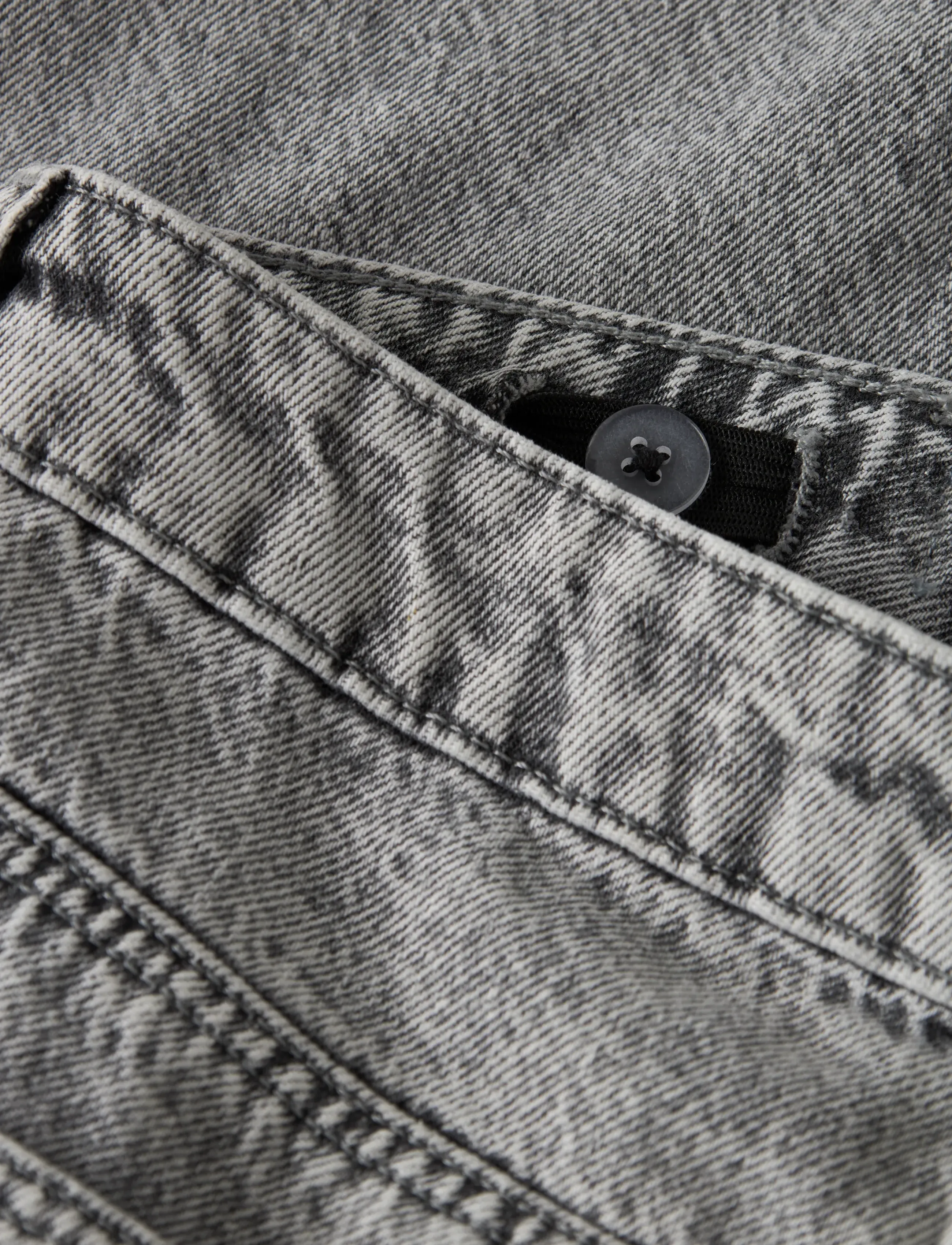 LMTD - NLFBIRM LW WIDE PANT NOOS - pantalons larges - light grey denim - 3