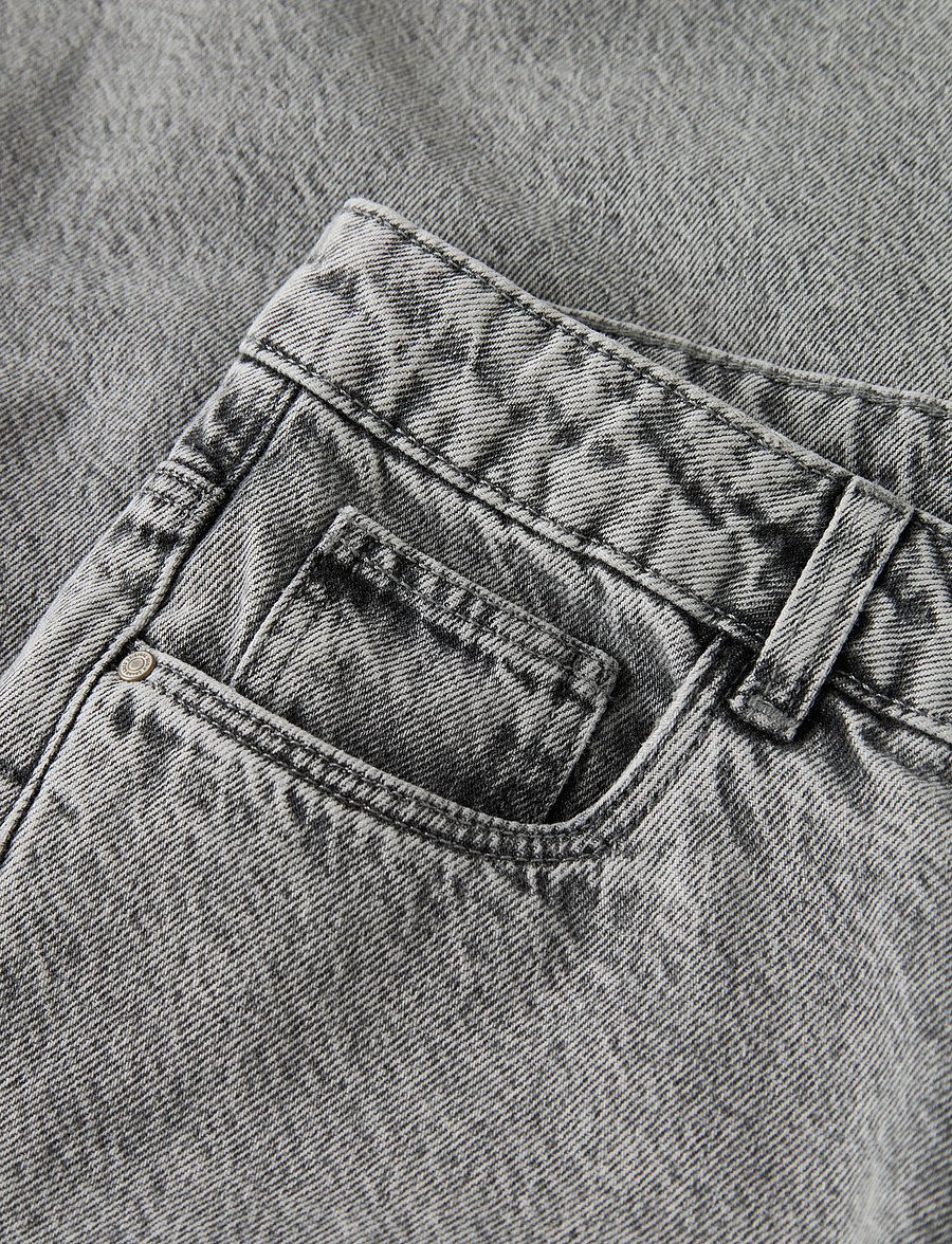 LMTD - NLFBIRM LW WIDE PANT NOOS - hosen mit weitem bein - light grey denim - 4