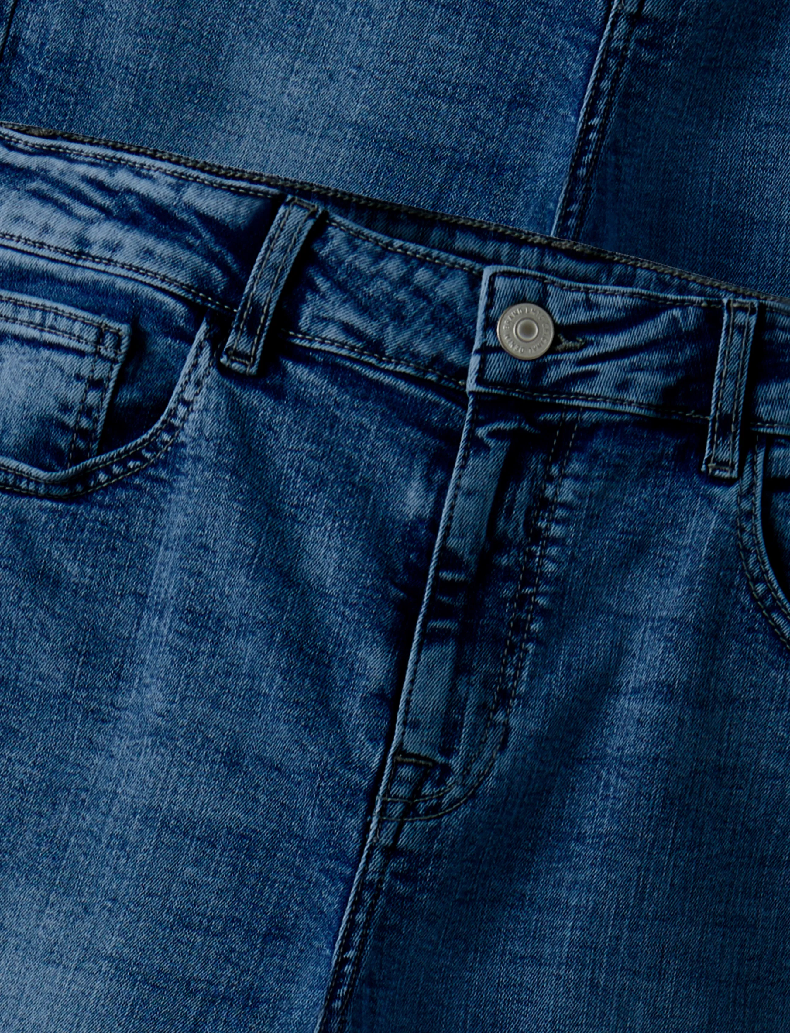 LMTD - NLMBLIX DNM R SLIM PANT - liibuvad teksad - dark blue denim - 1