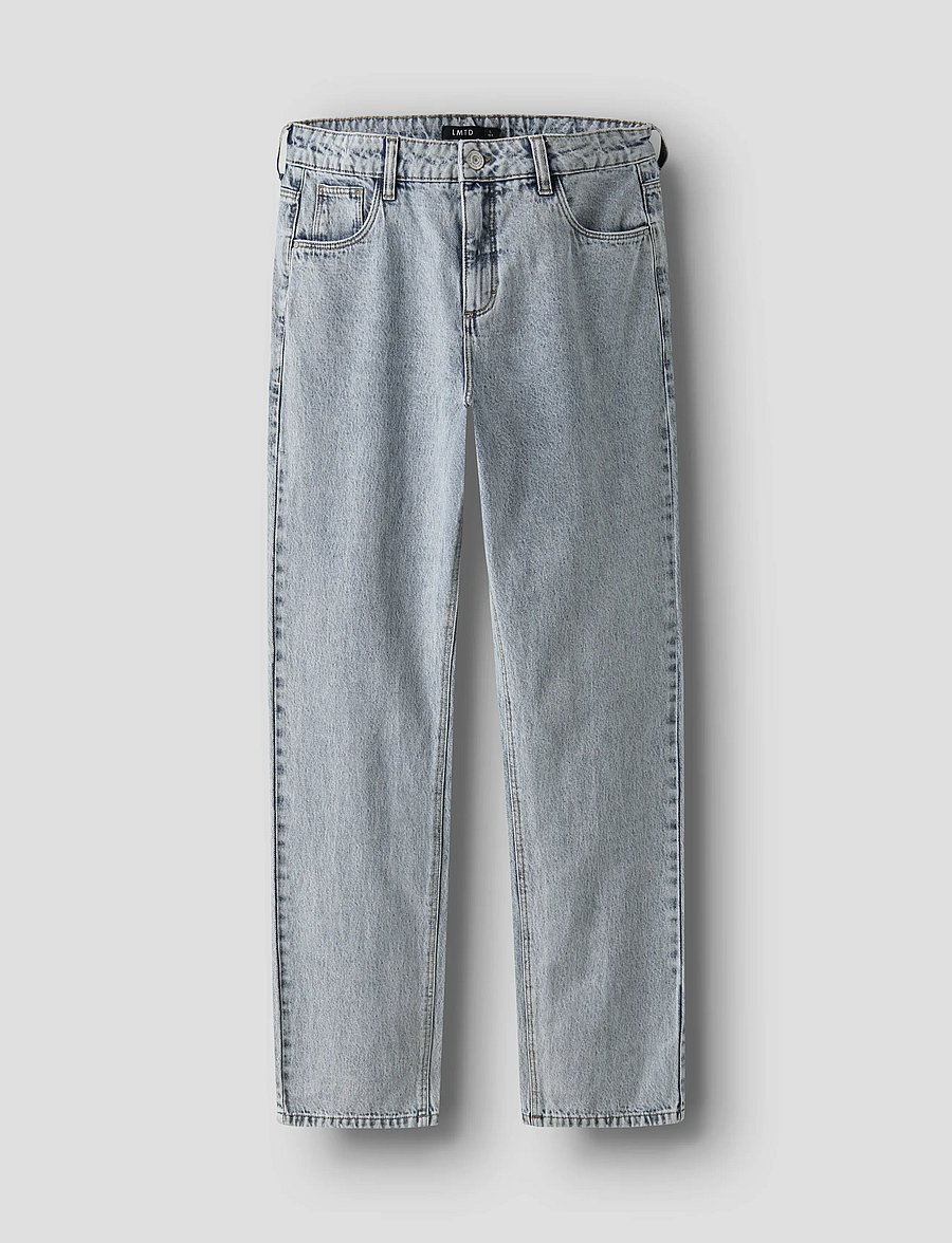 LMTD - NLMBIRM DNM R LOOSE PANT NOOS - tavalised teksad - light blue denim - 0