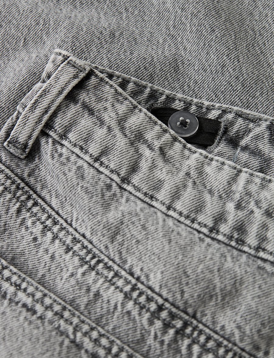 LMTD - NLMBIRM DNM R LOOSE PANT NOOS - regular jeans - light grey denim - 3