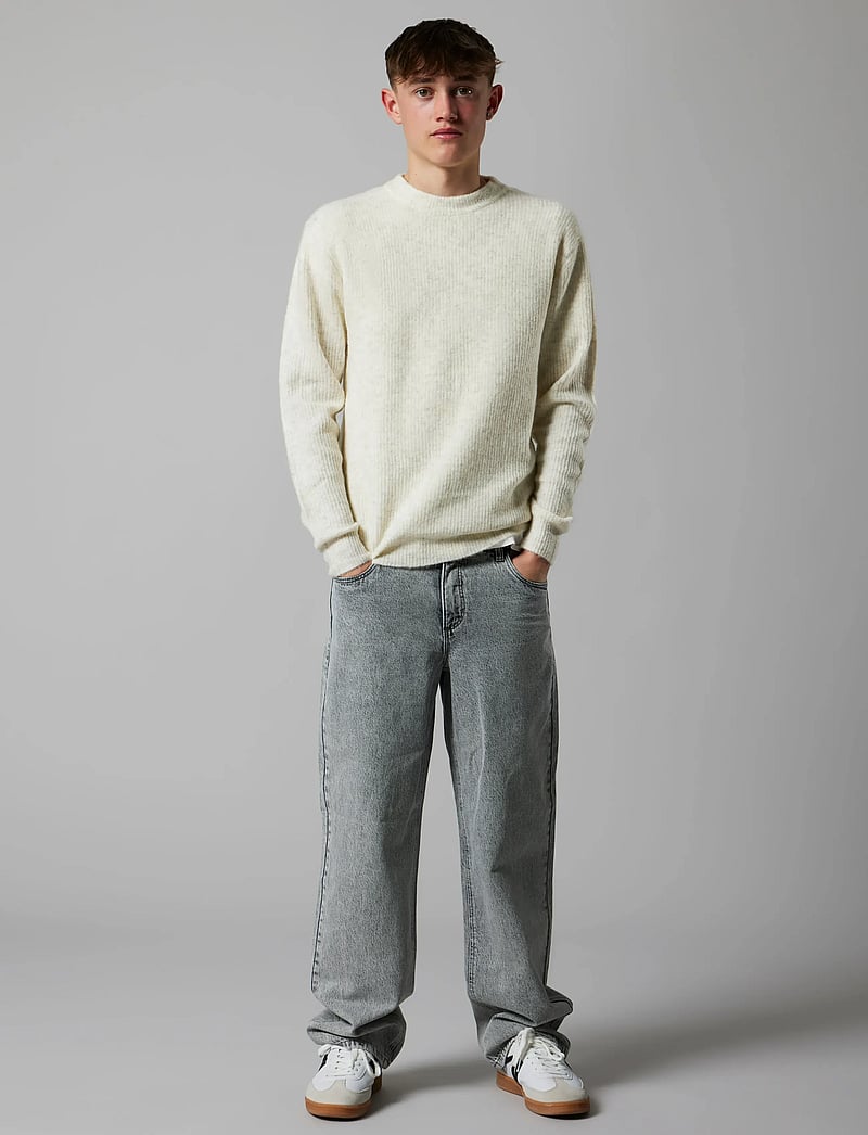 LMTD - NLMBIRM DNM R LOOSE PANT NOOS - regular jeans - light grey denim - 5