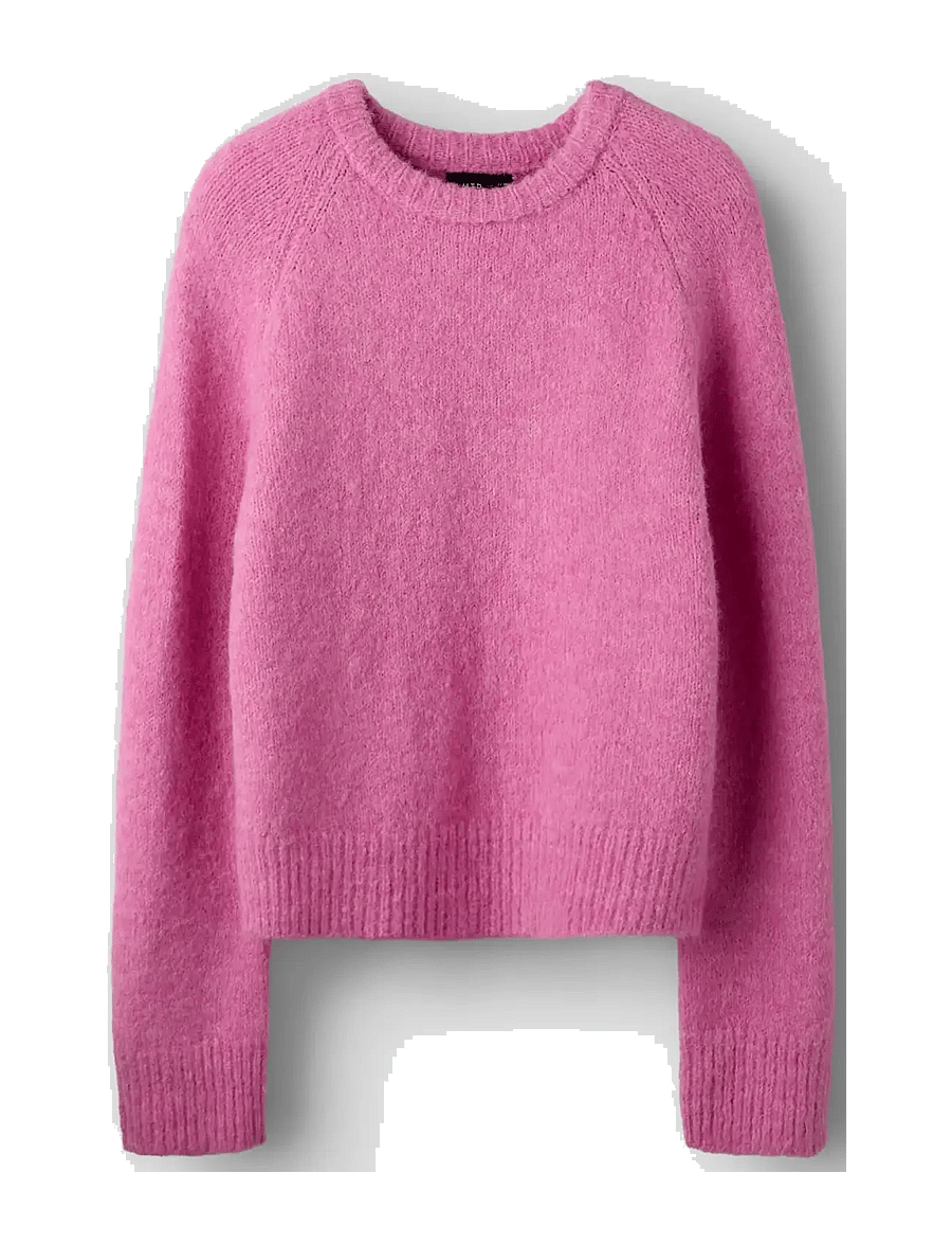 LMTD - NLFBULLO LS SHORT KNIT - trøjer - bonbon - 2