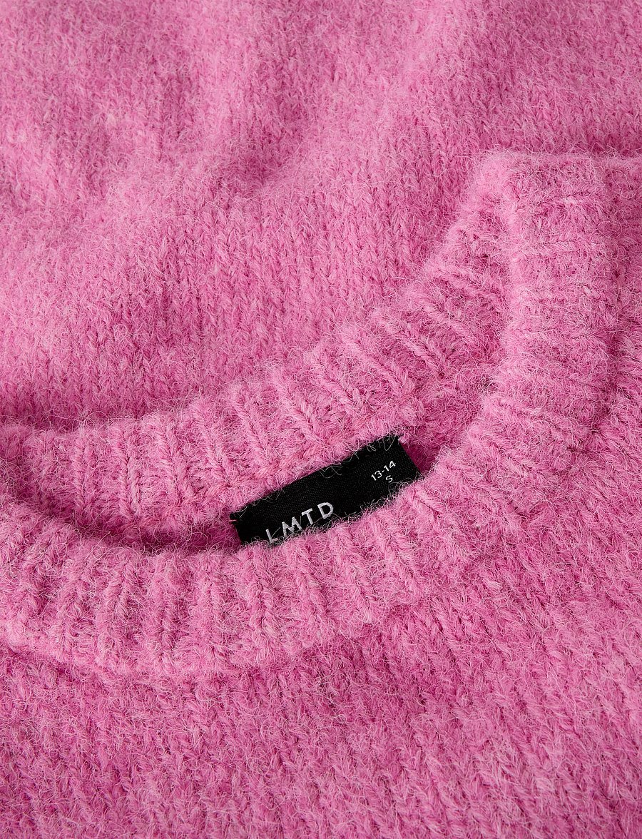 LMTD - NLFBULLO LS SHORT KNIT - trøjer - bonbon - 4
