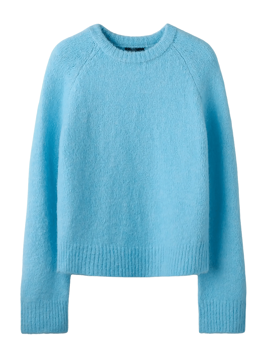 LMTD - NLFBULLO LS SHORT KNIT - trøjer - ice water - 0