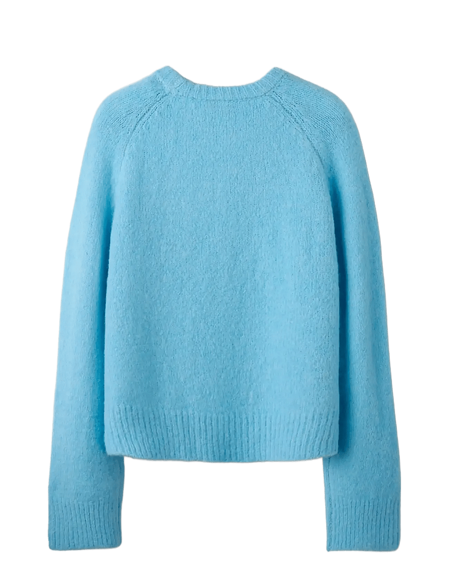 LMTD - NLFBULLO LS SHORT KNIT - trøjer - ice water - 1