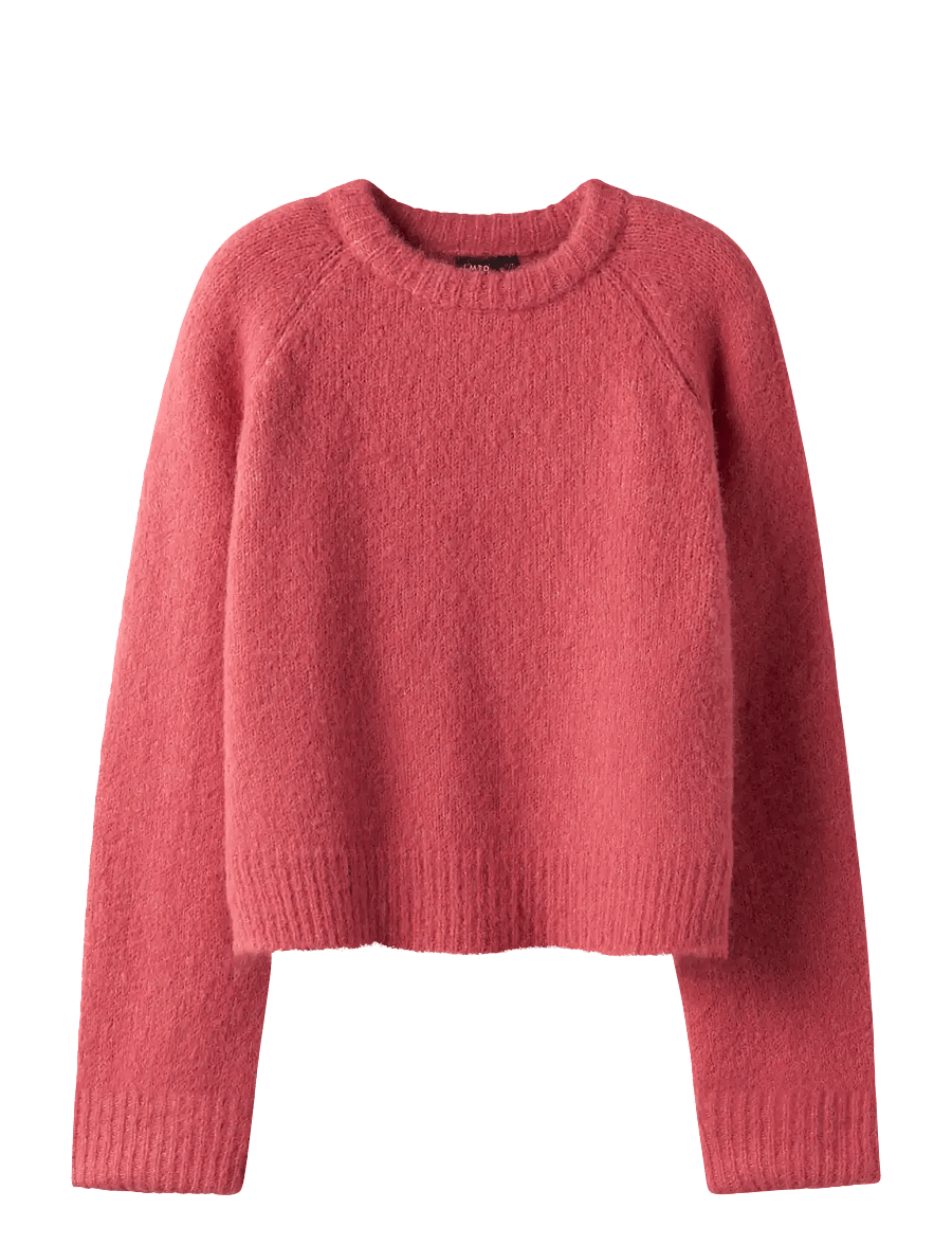 LMTD - NLFBULLO LS SHORT KNIT - peysur - party punch - 1