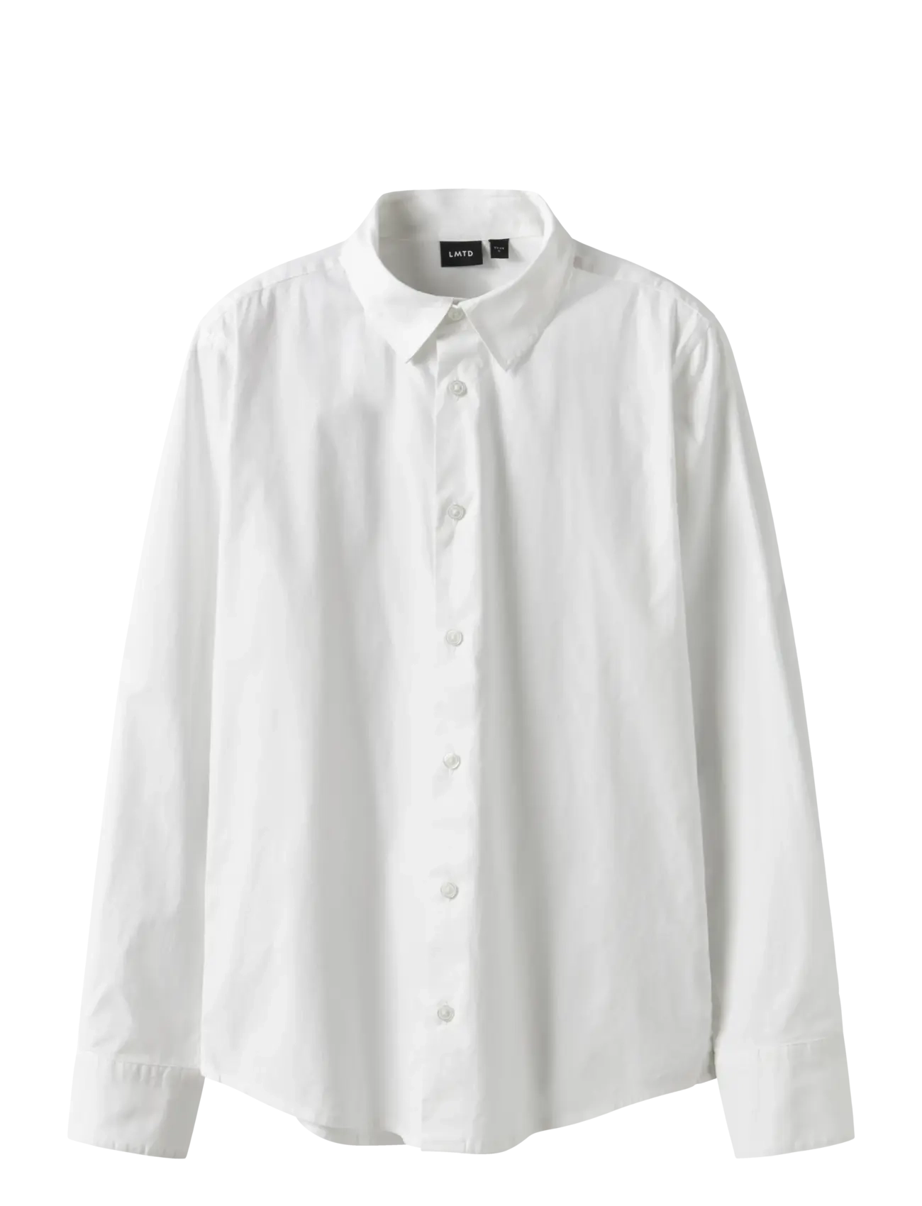 LMTD NLMMORTEN LS SLIM SHIRT - Kinder - BRIGHT WHITE / white