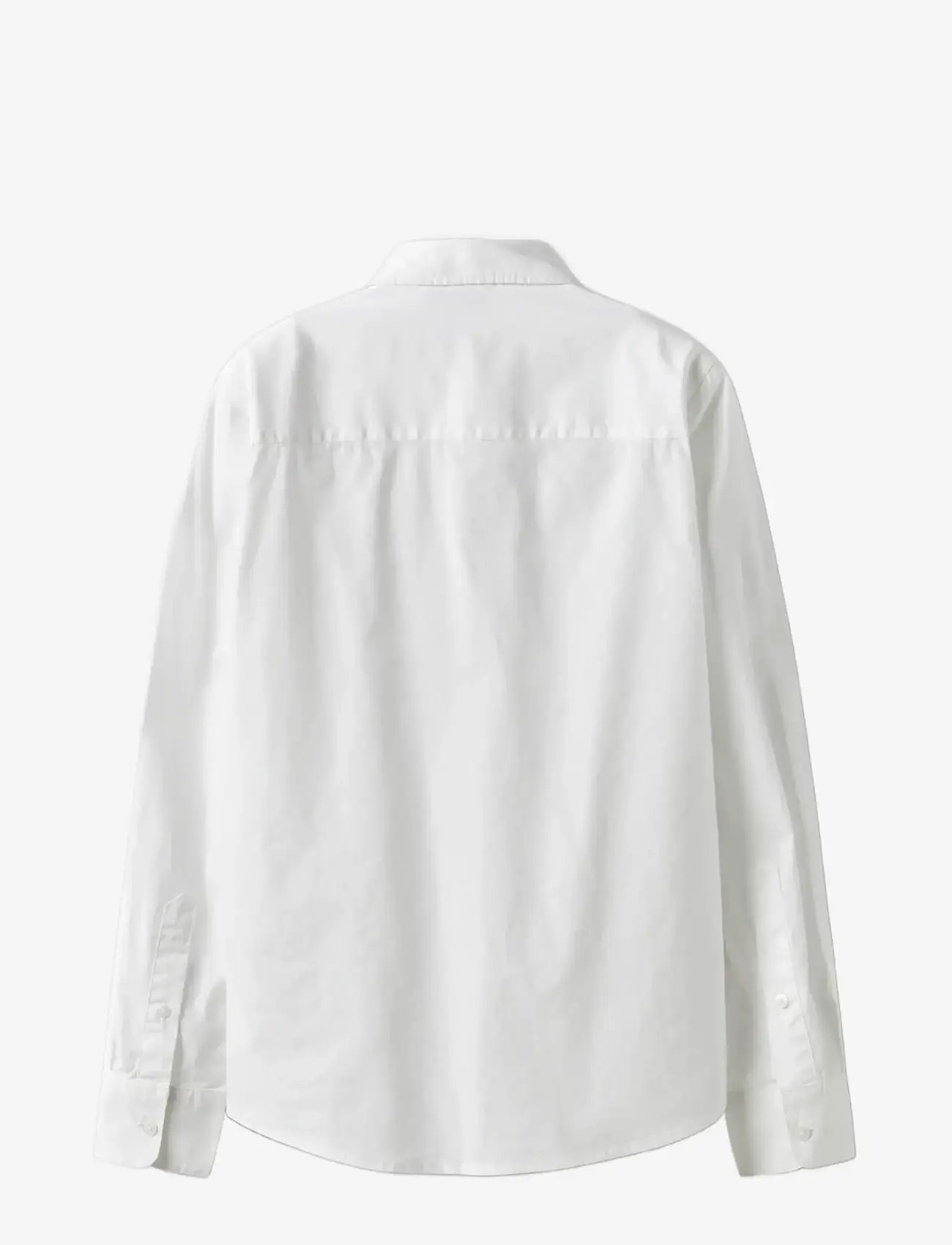 LMTD - NLMMORTEN LS SLIM SHIRT - langærmede skjorter - bright white - 1