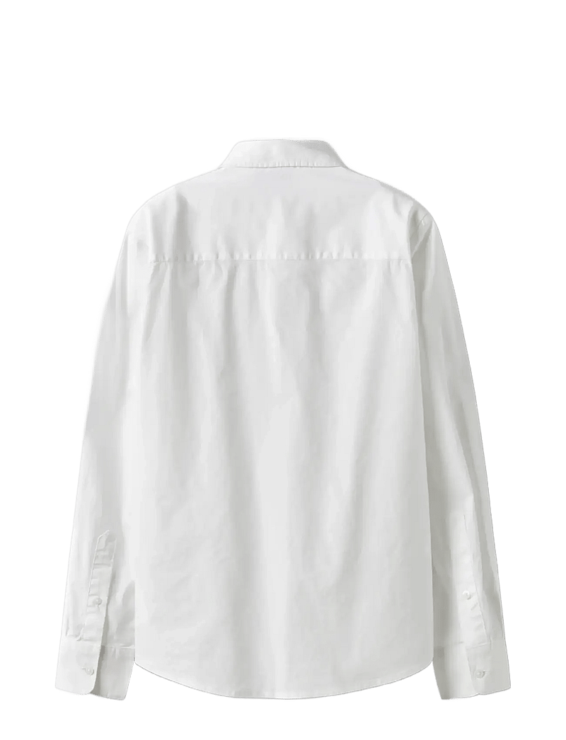 LMTD - NLMMORTEN LS SLIM SHIRT - langärmlige hemden - bright white - 1