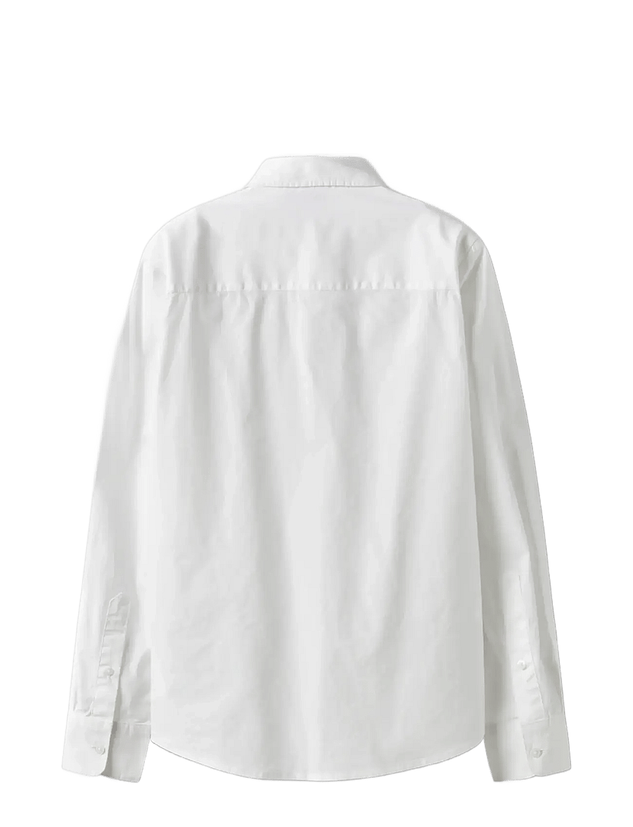 LMTD - NLMMORTEN LS SLIM SHIRT - overhemden met lange mouwen - bright white - 1