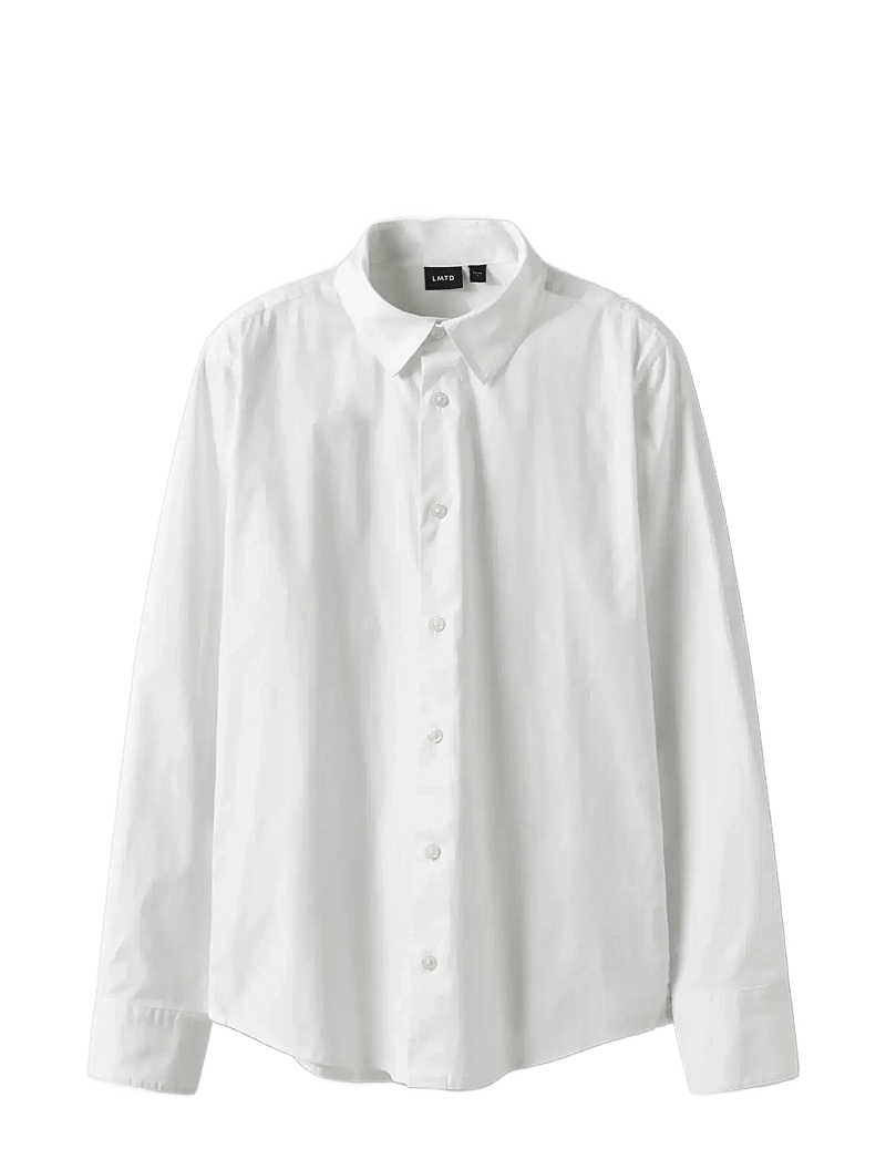 LMTD - NLMMORTEN LS SLIM SHIRT - langärmlige hemden - bright white - 2