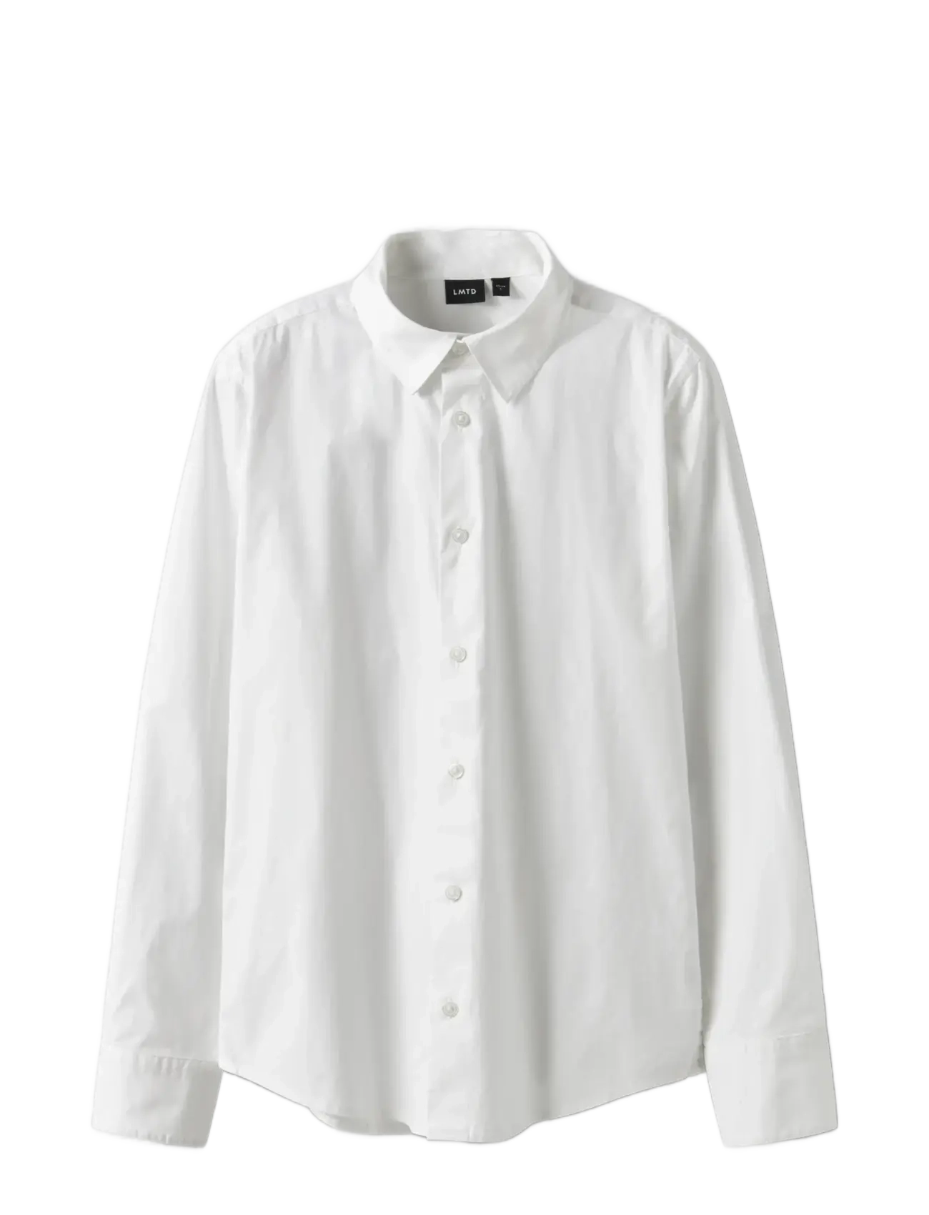 LMTD - NLMMORTEN LS SLIM SHIRT - overhemden met lange mouwen - bright white - 2
