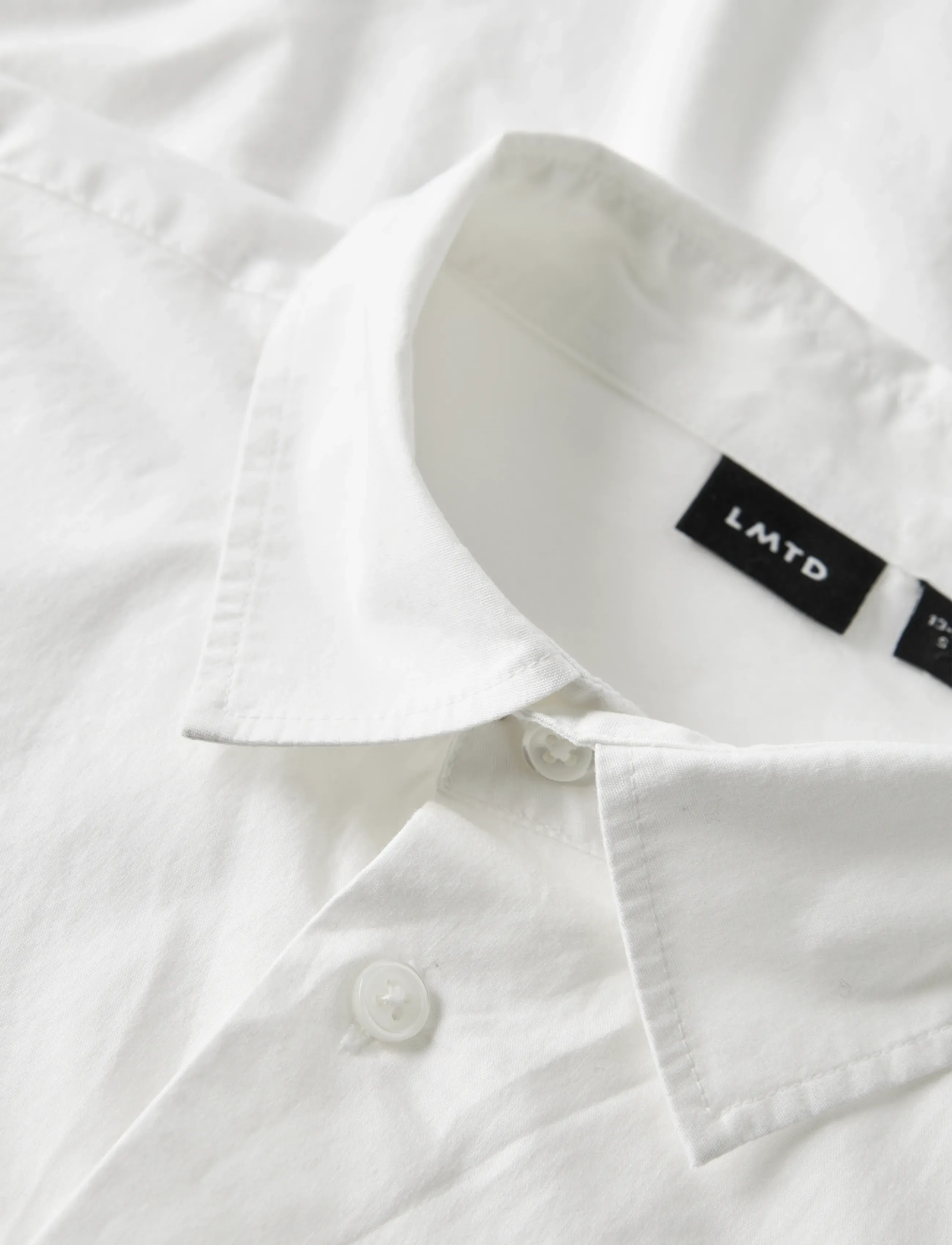 LMTD - NLMMORTEN LS SLIM SHIRT - overhemden met lange mouwen - bright white - 4