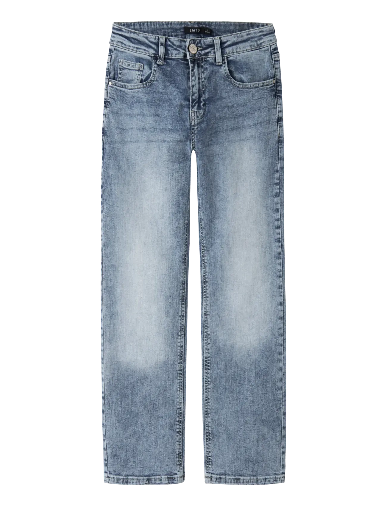 LMTD NLMBLIX DNM R STRAIGHT PANT - Basplagg - LIGHT BLUE DENIM / blue