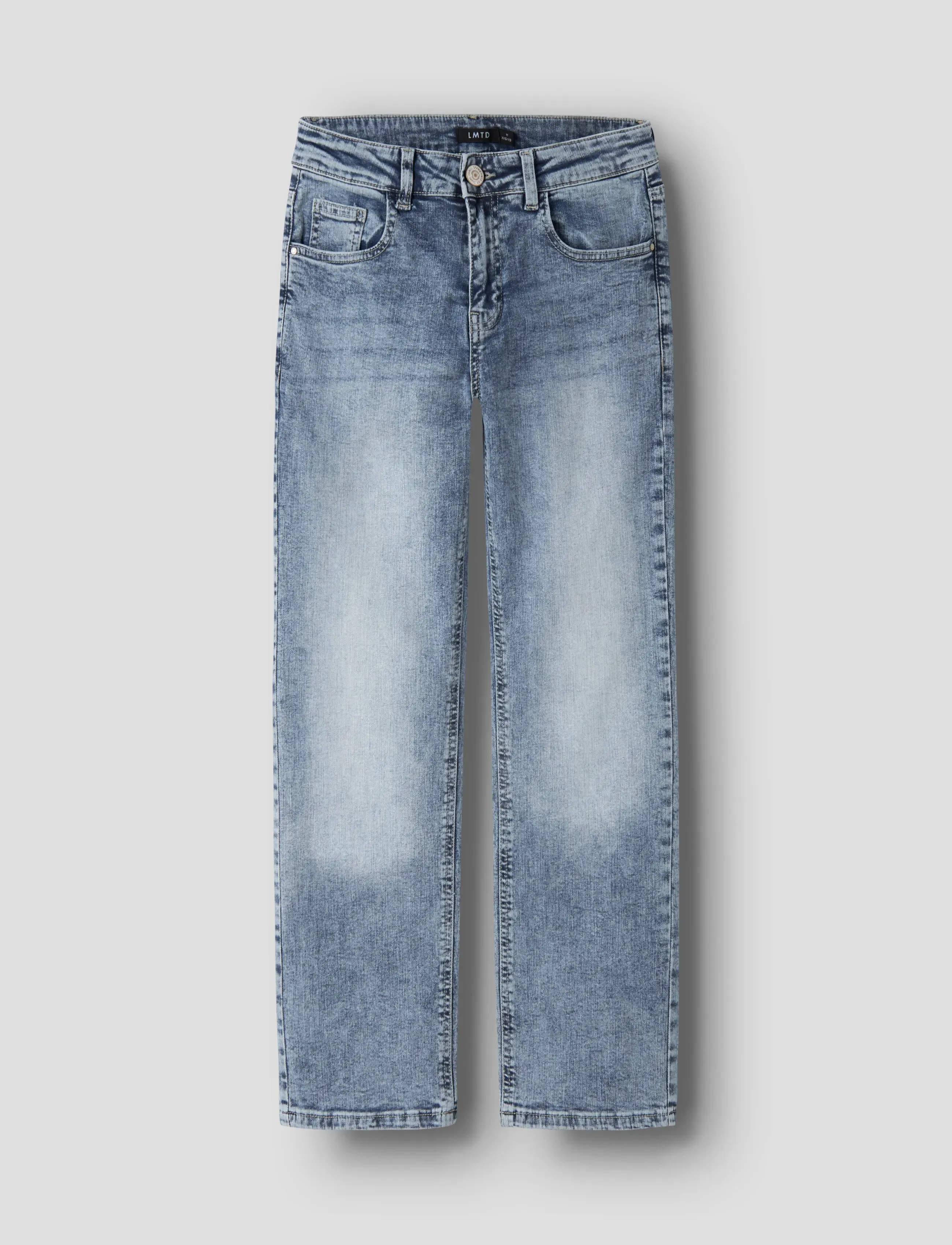 LMTD NLMBLIX DNM R STRAIGHT PANT - Underdele - LIGHT BLUE DENIM / blue