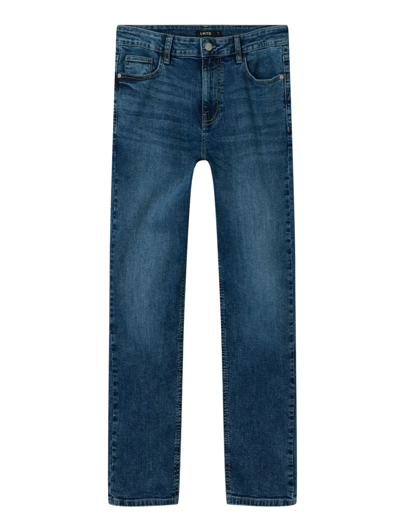LMTD NLMBLIX DNM R STRAIGHT PANT - Basplagg - MEDIUM BLUE DENIM / blue