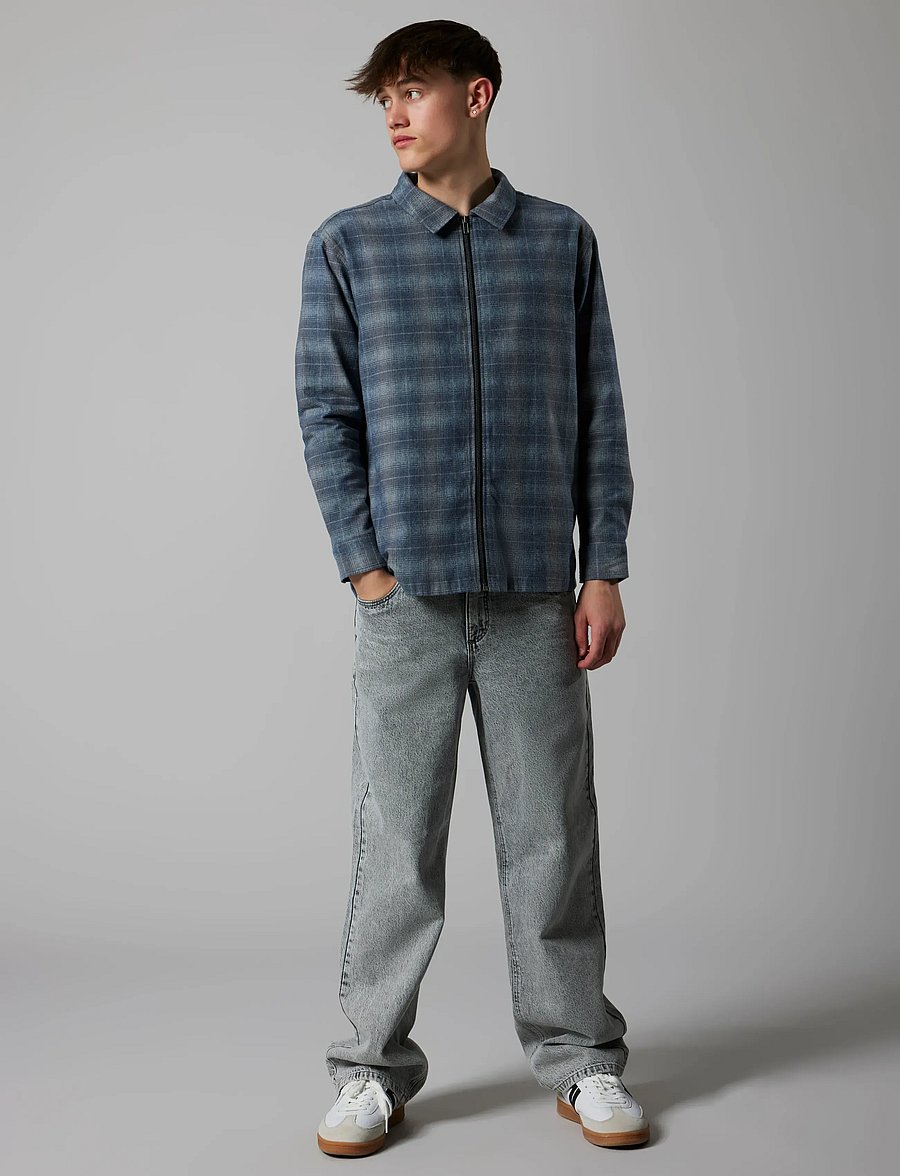 LMTD - NLMBLAKE LS ZIP SHIRT - overshirts - dark sapphire - 3
